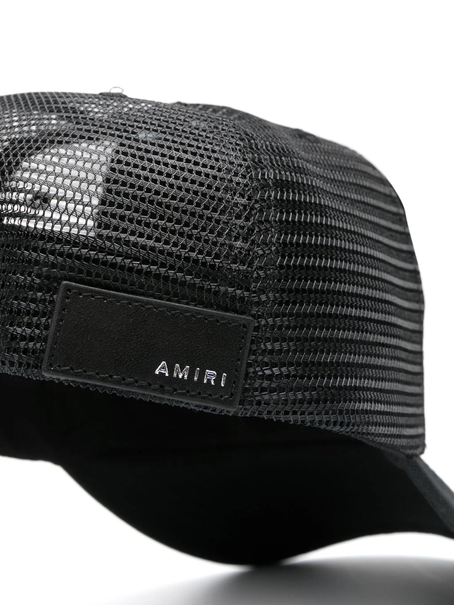 logo-embroidered panelled cap