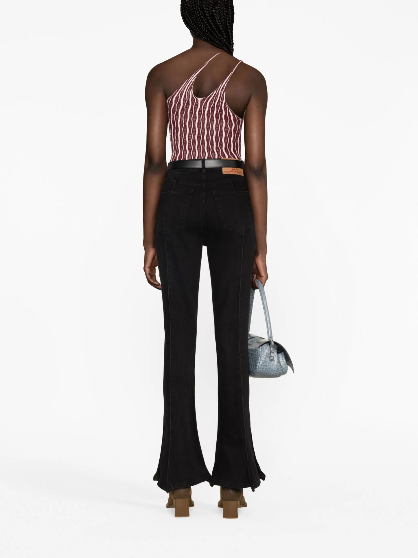 Trumpet high-rise flared jeans