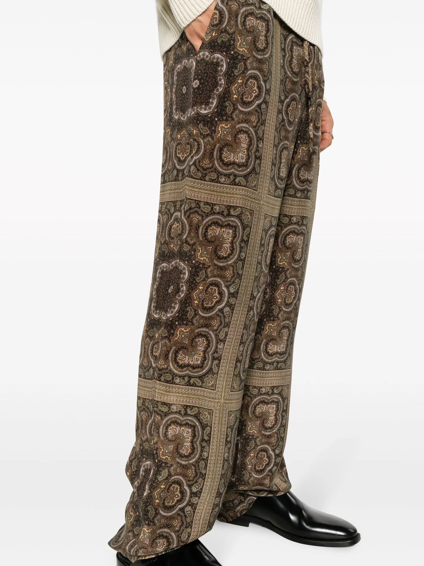 Demis paisley-print trousers