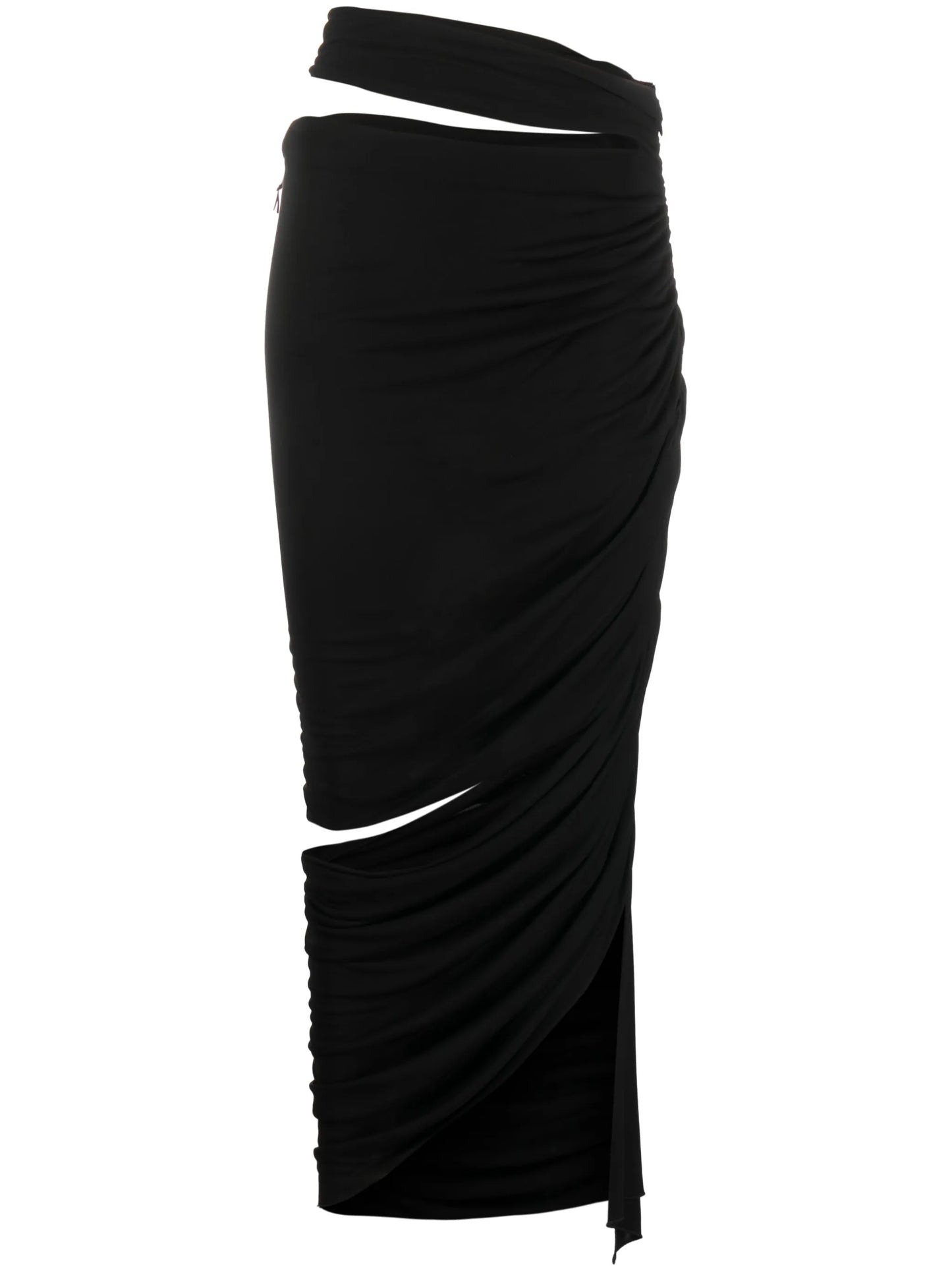 draped cut-out dress