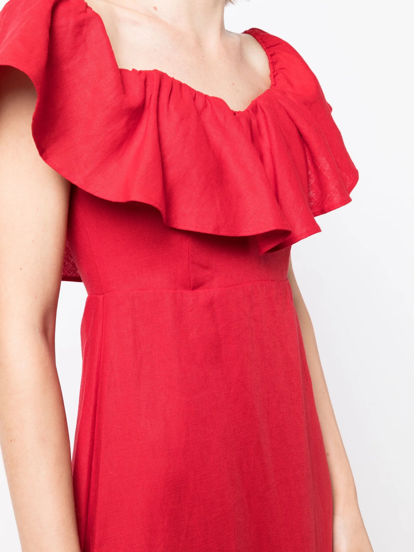 Baela fluted linen dress