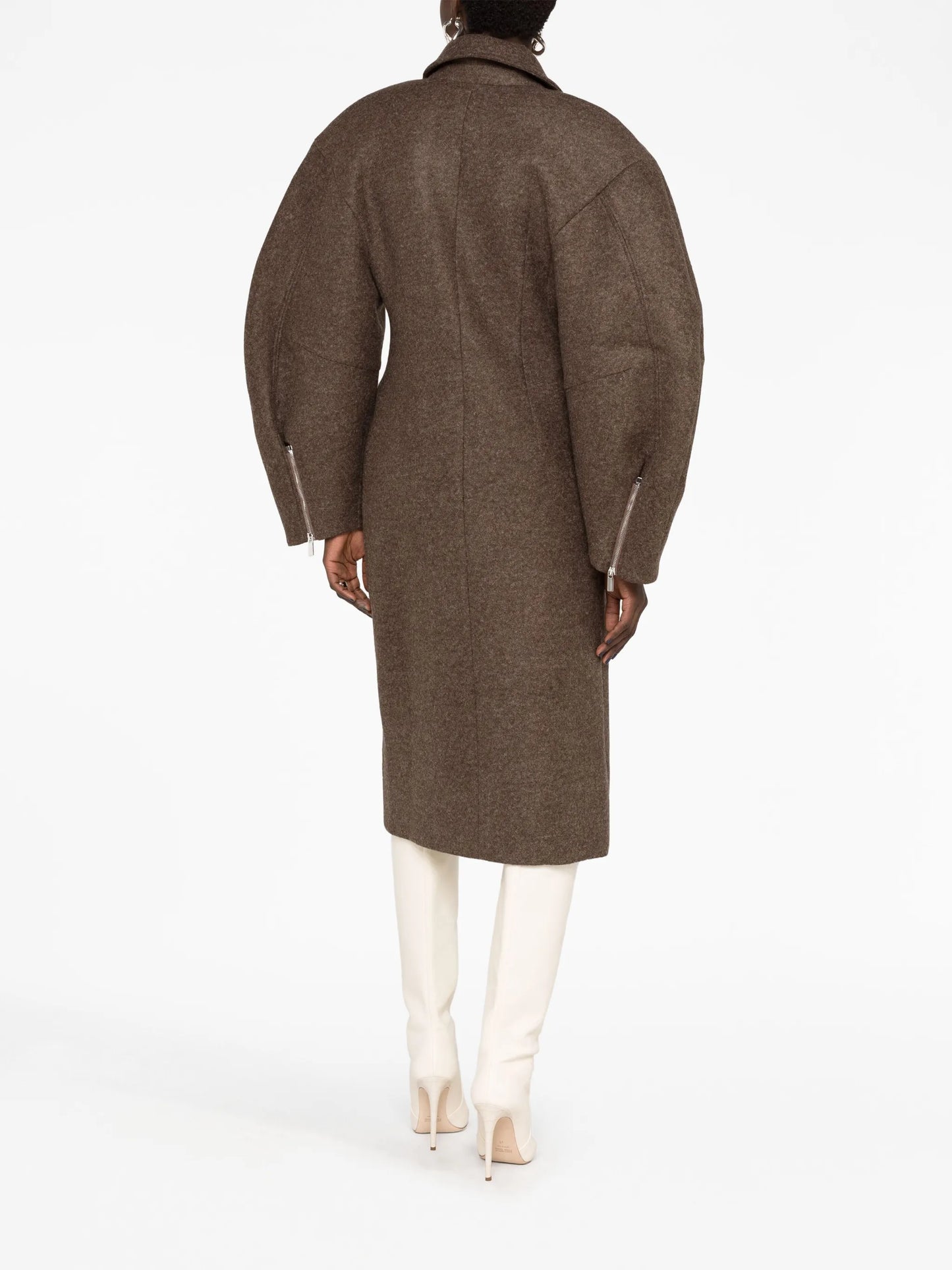 Croissant midi coat