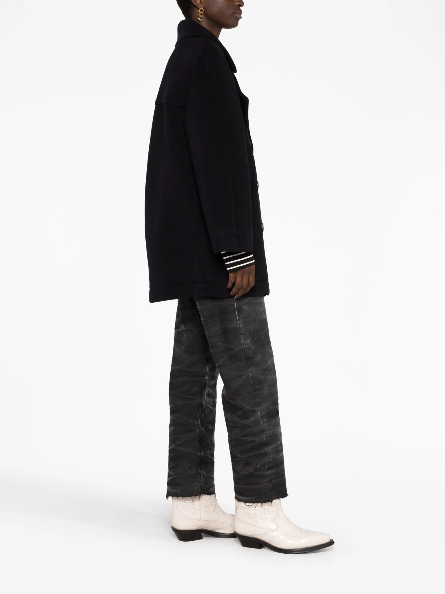 wool-blend peacoat