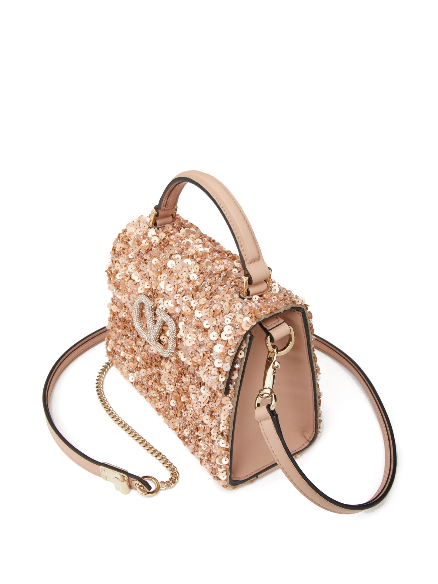 mini VSling embroidered handbag