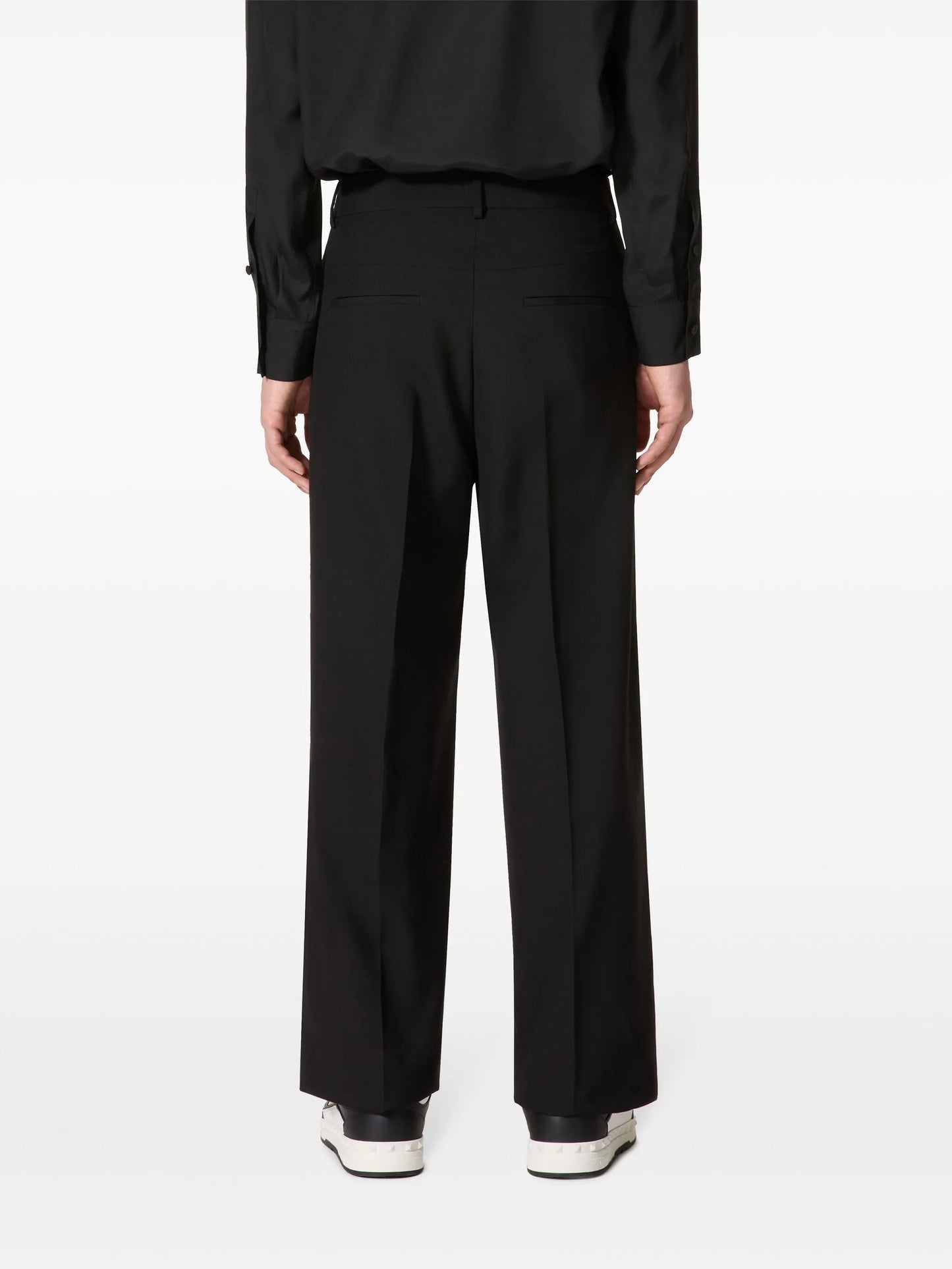 tailored wool trousers