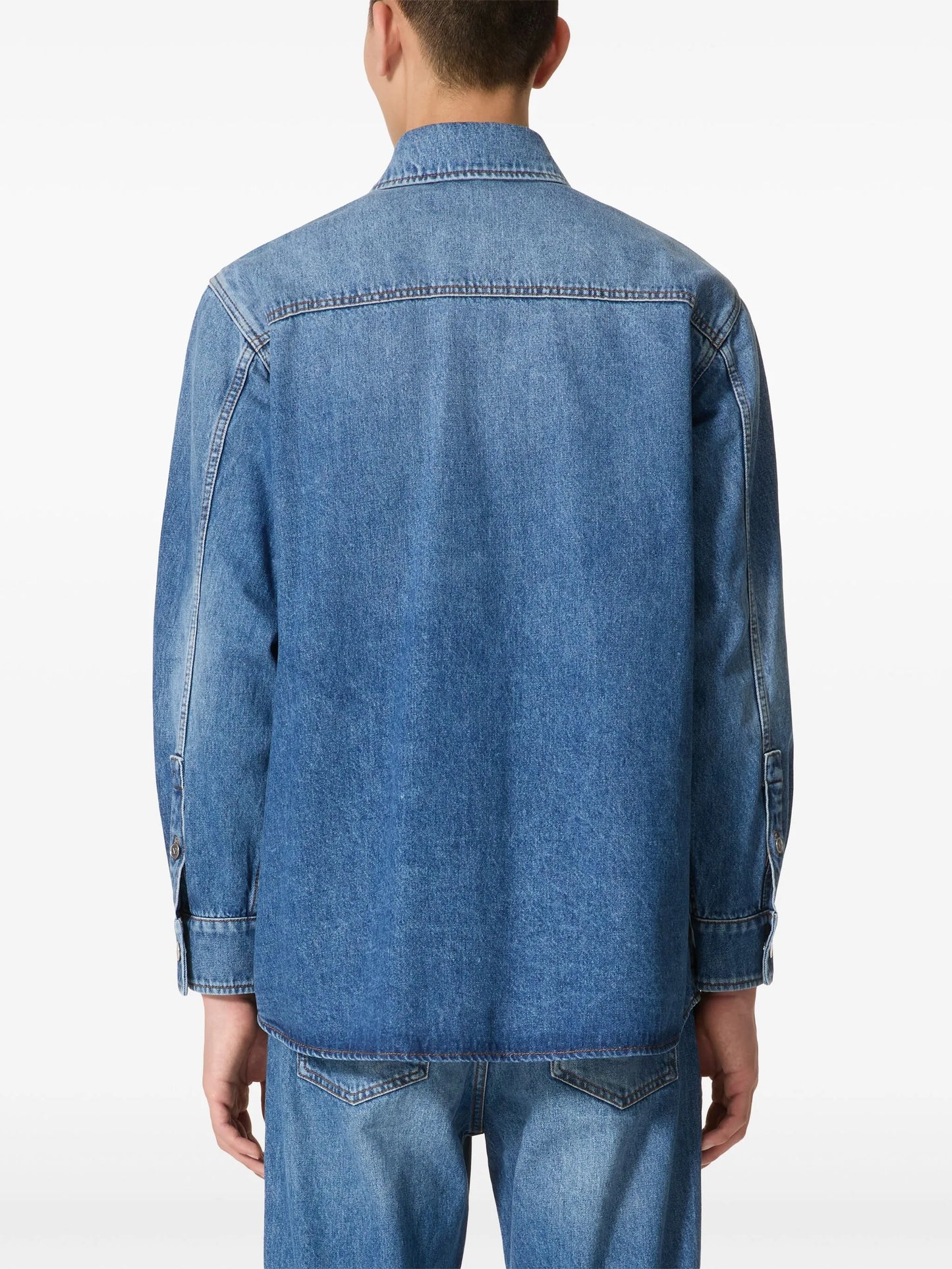 VLogo Signature denim shirt