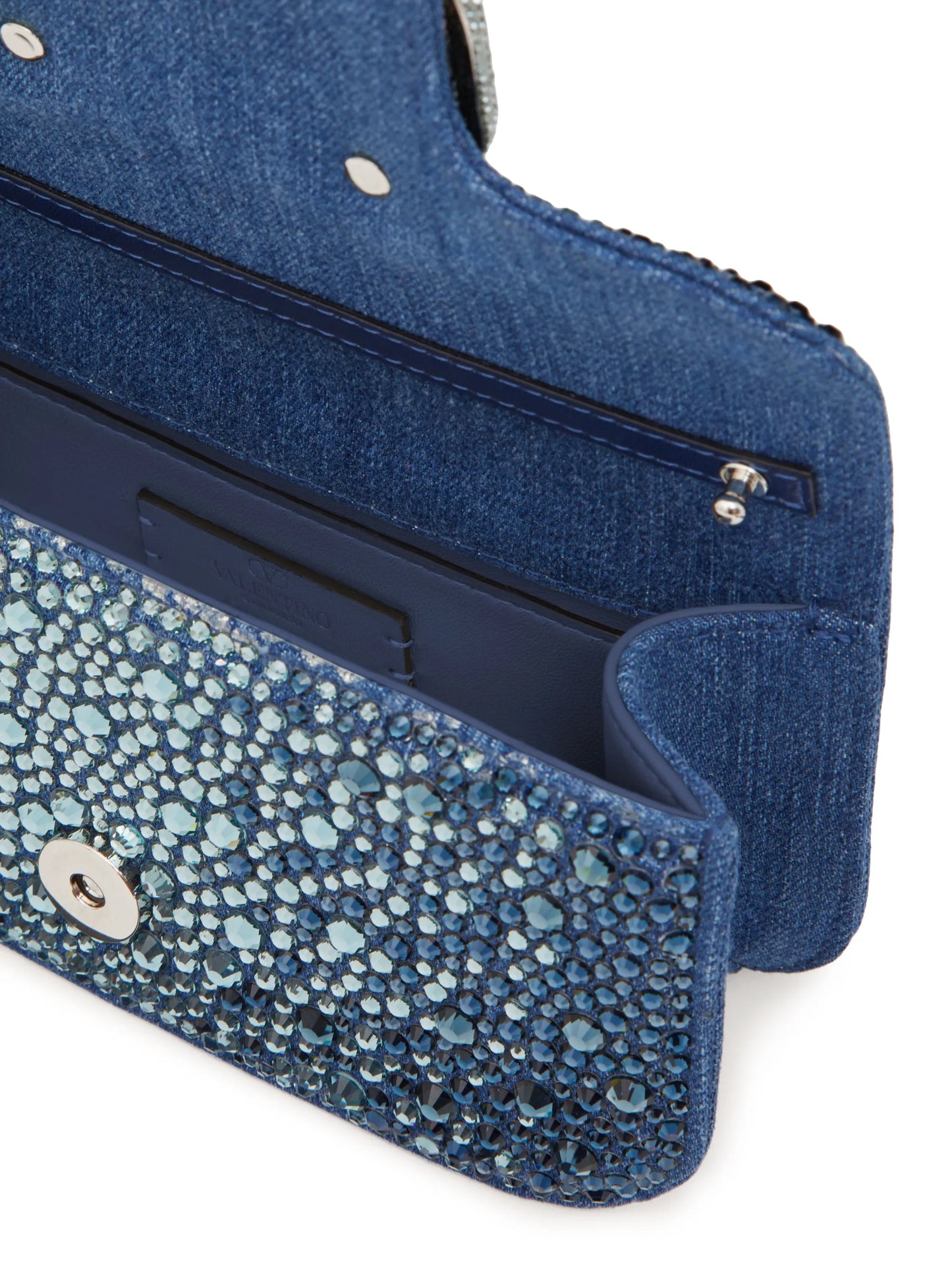 small Locò embellished denim shoulder bag