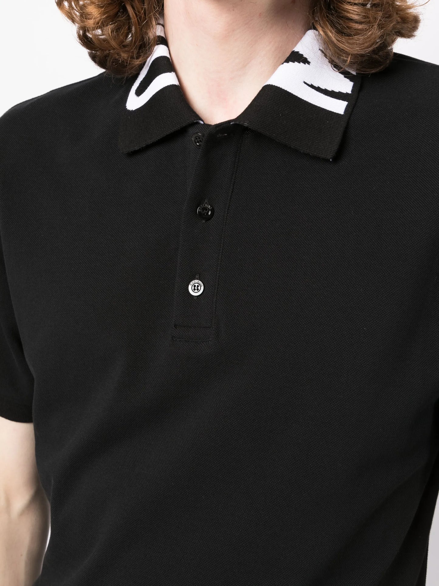 logo-embroidered cotton polo shirt