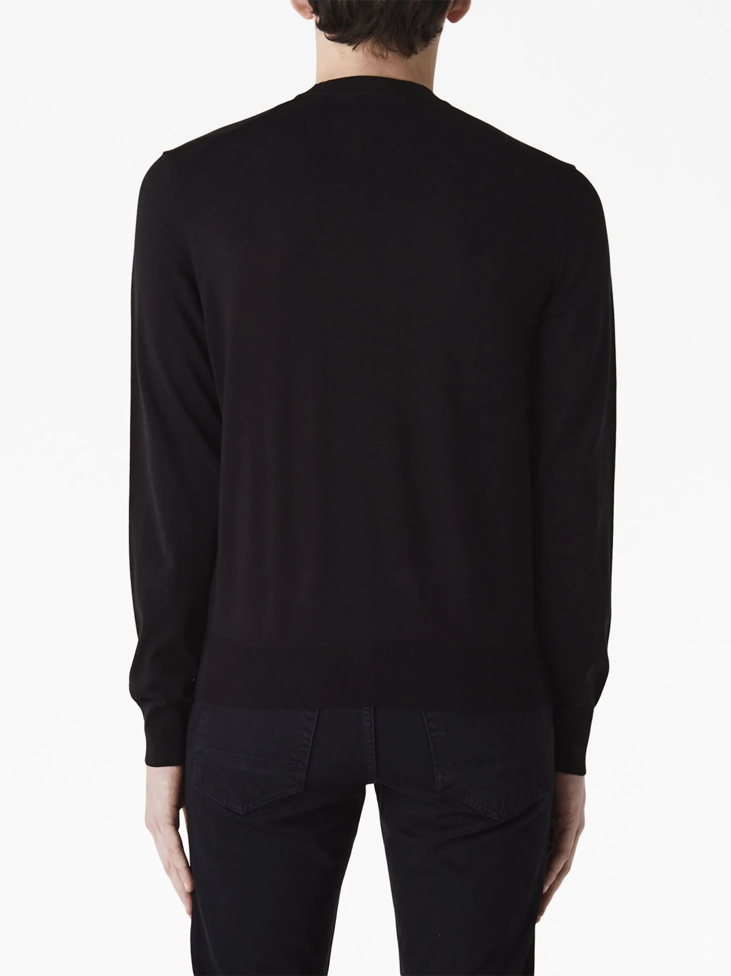 crew-neck cotton jumper