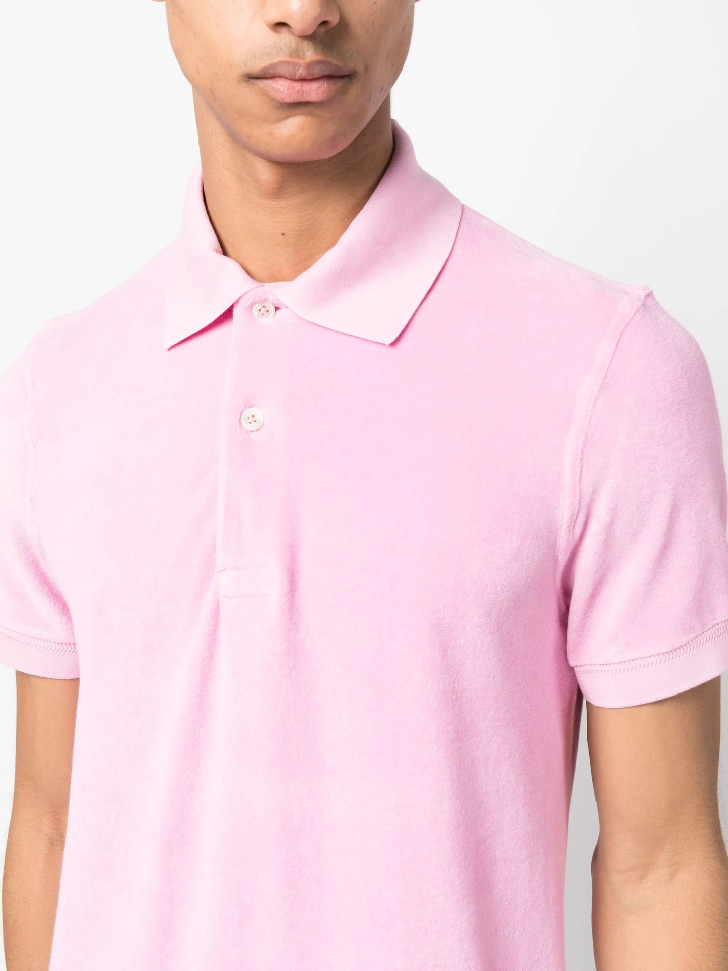 brushed cotton polo shirt