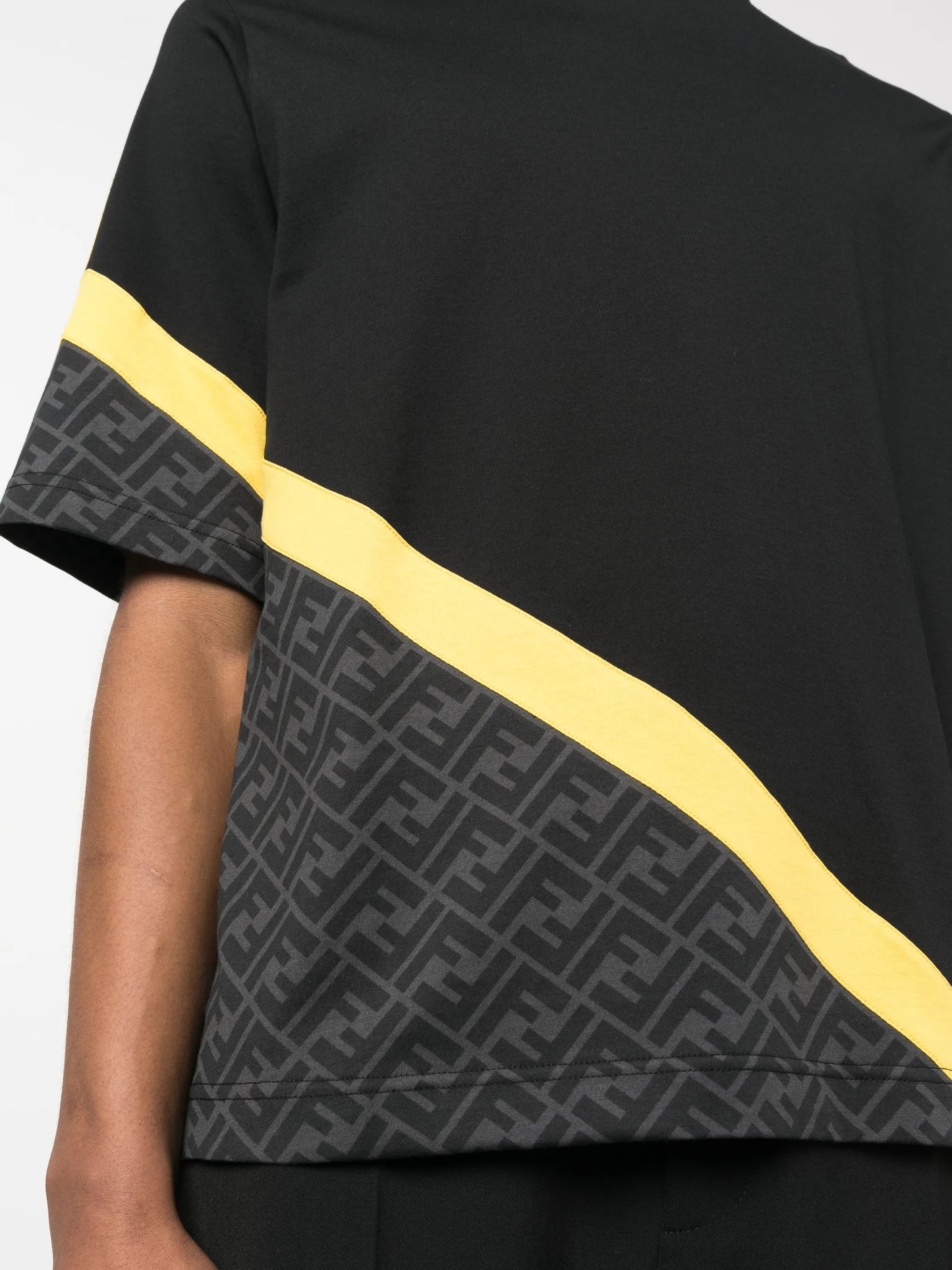 logo-pattern cotton T-shirt