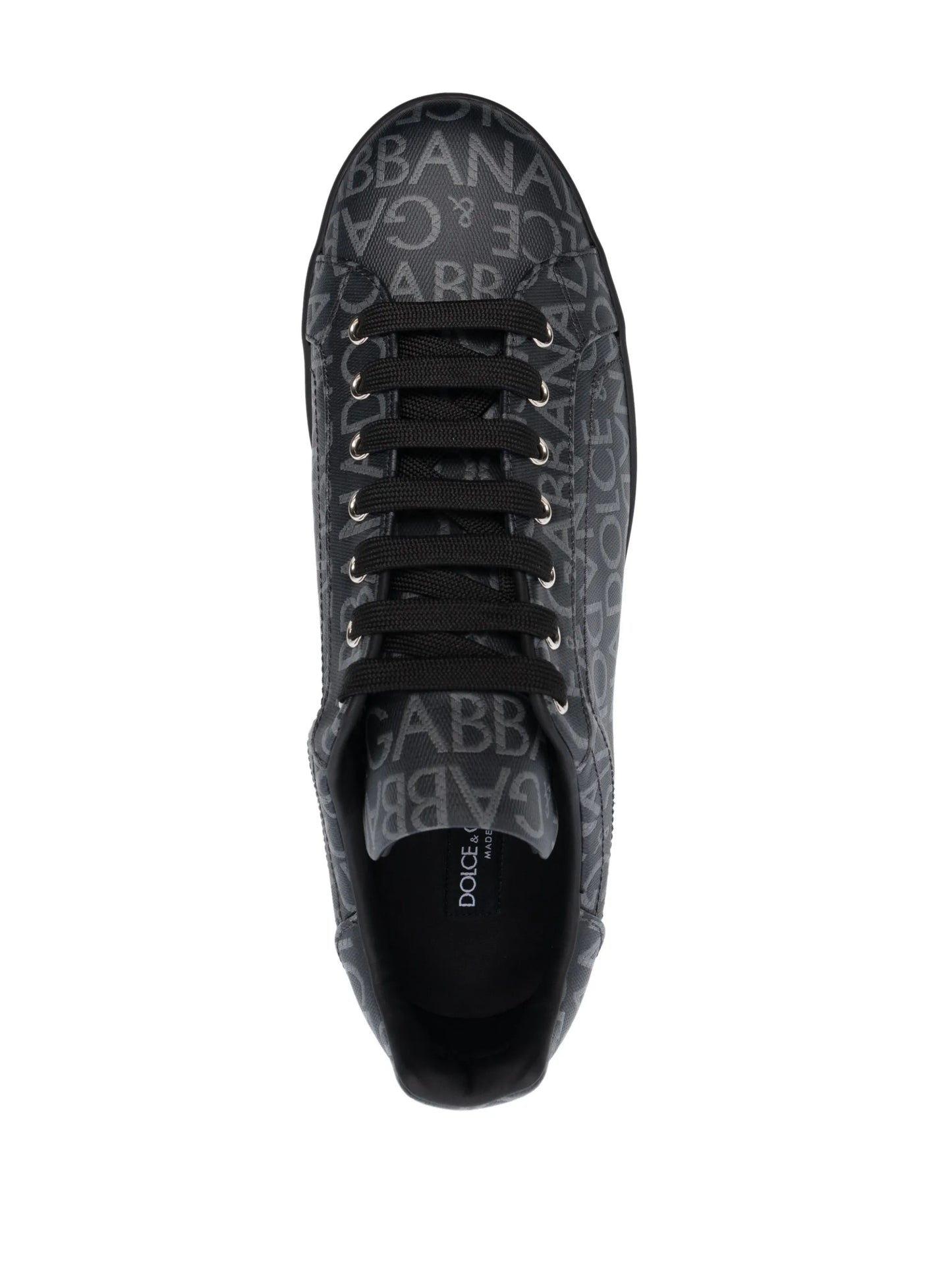 Portofino coated jacquard sneakers