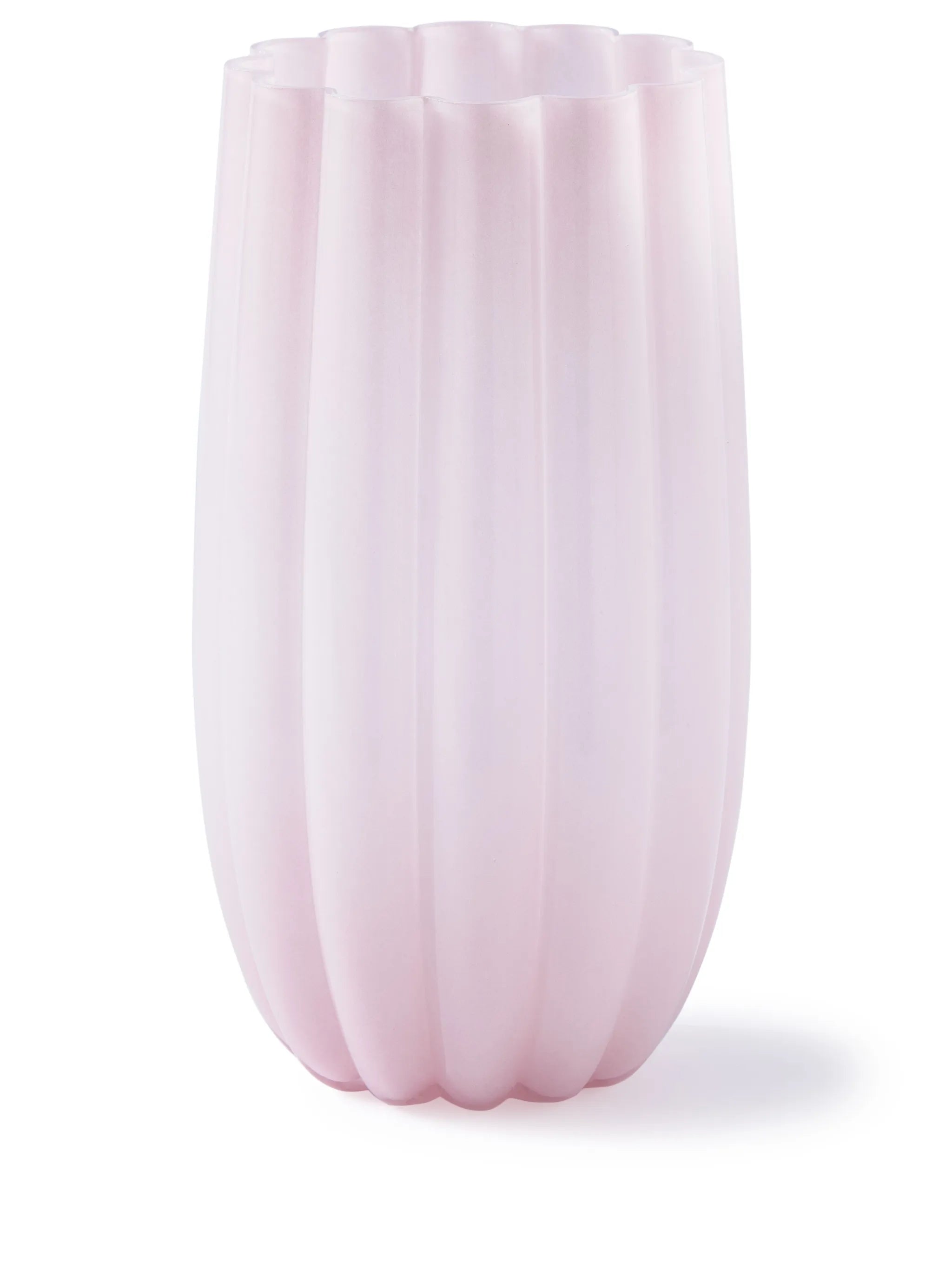 Melon glass vase