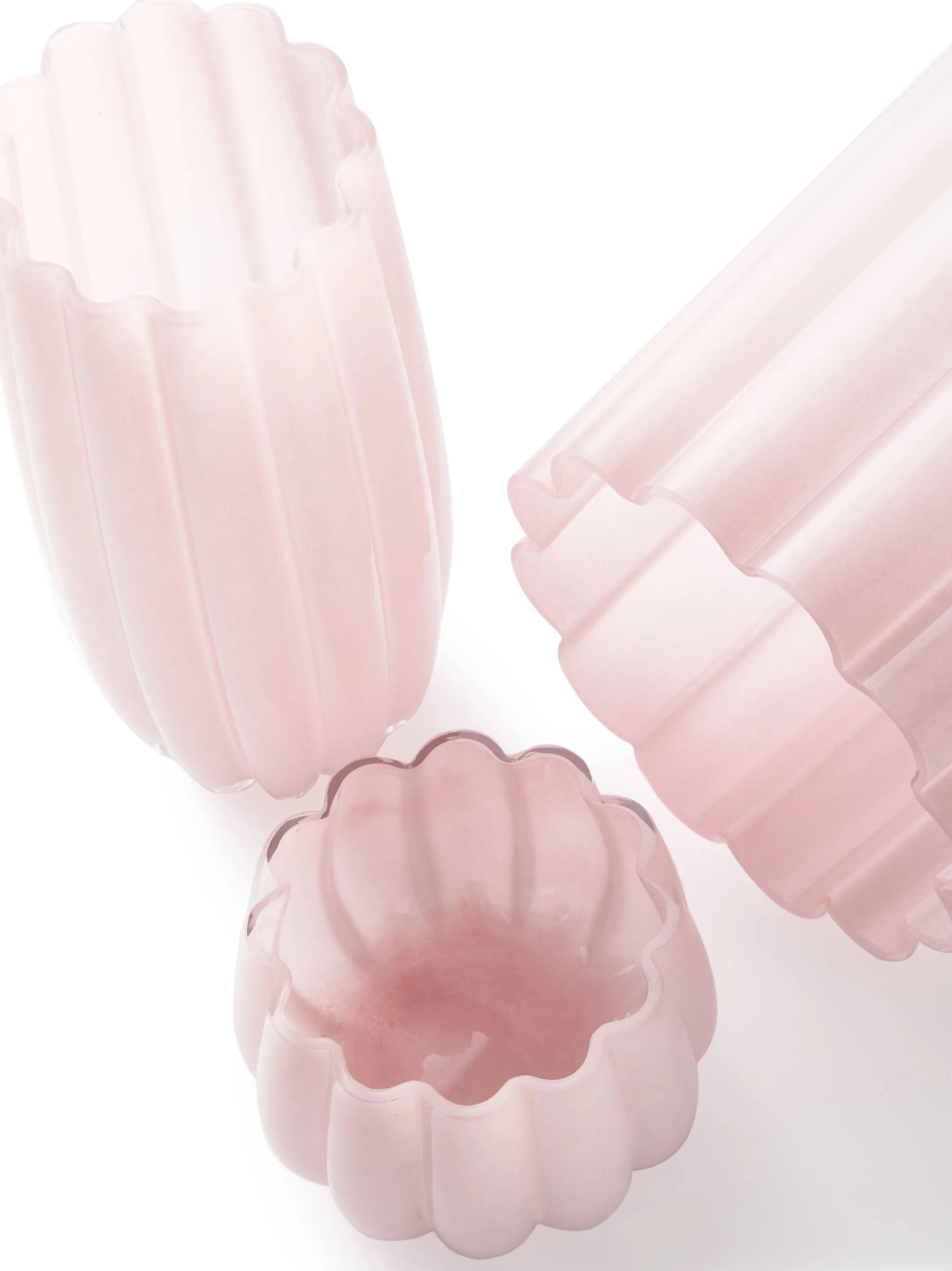 Melon glass vase