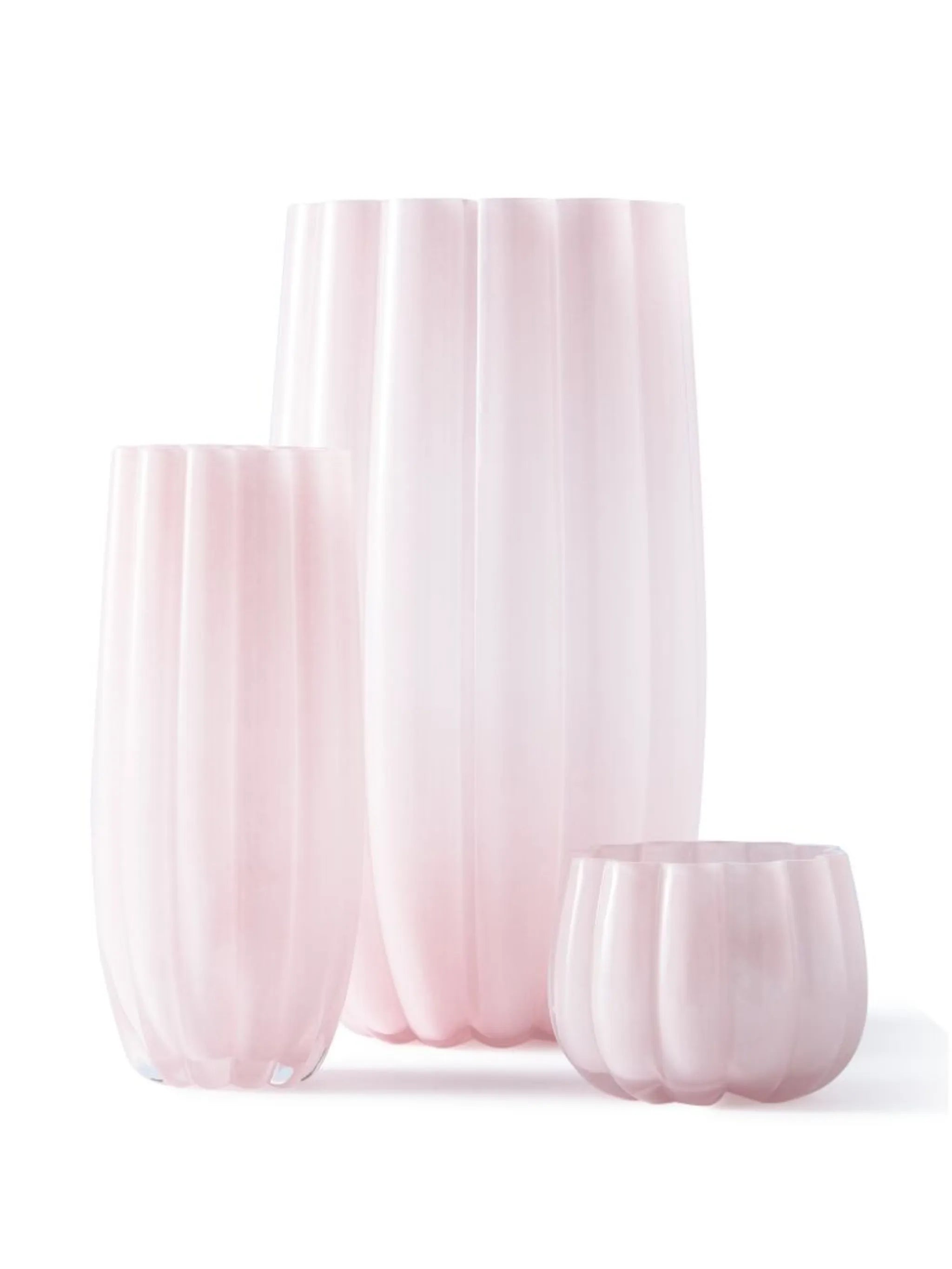 Melon glass vase