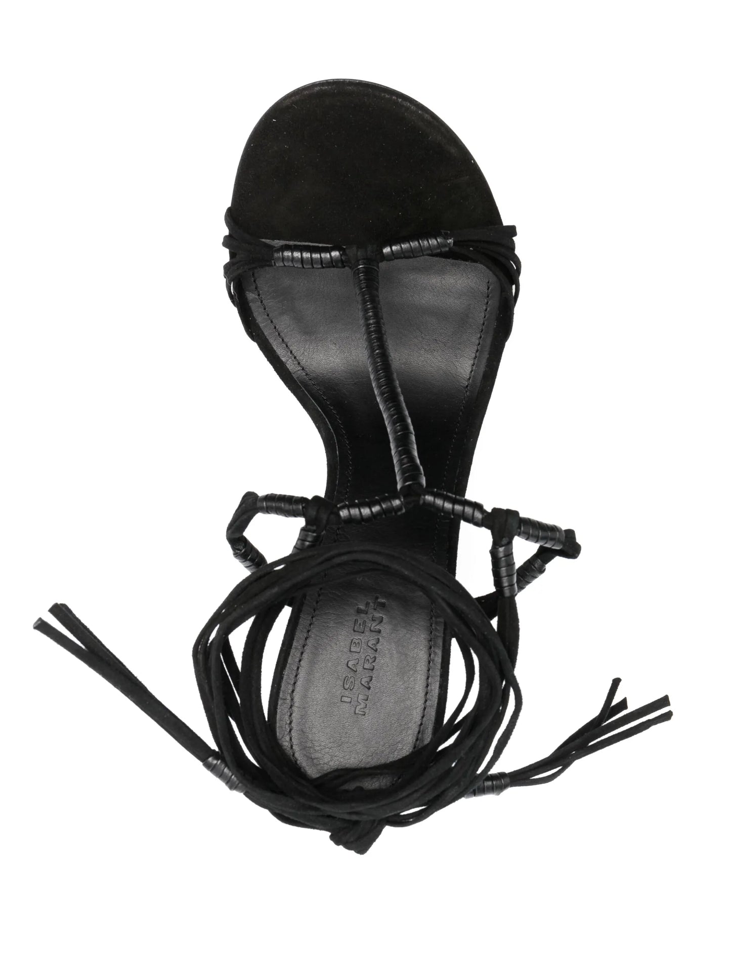 Arja 95mm suede wrap sandals