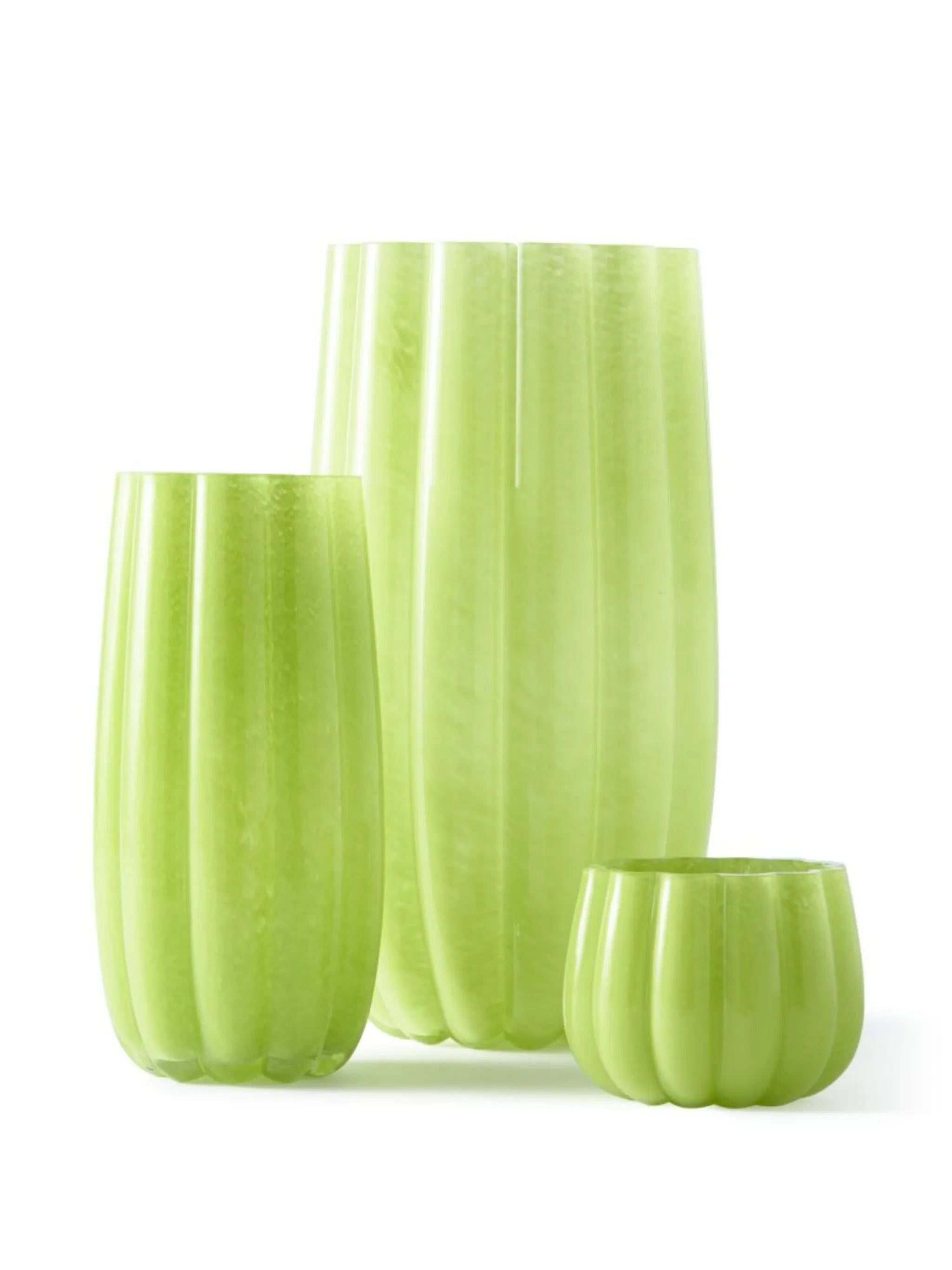 large Melon glass vase (38cm)
