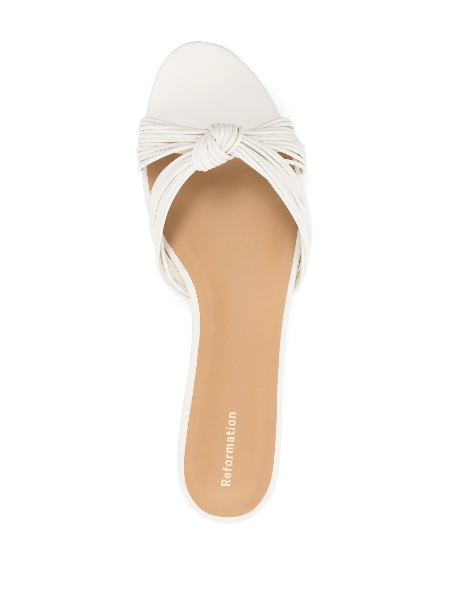 Peridot knotted flat sandals