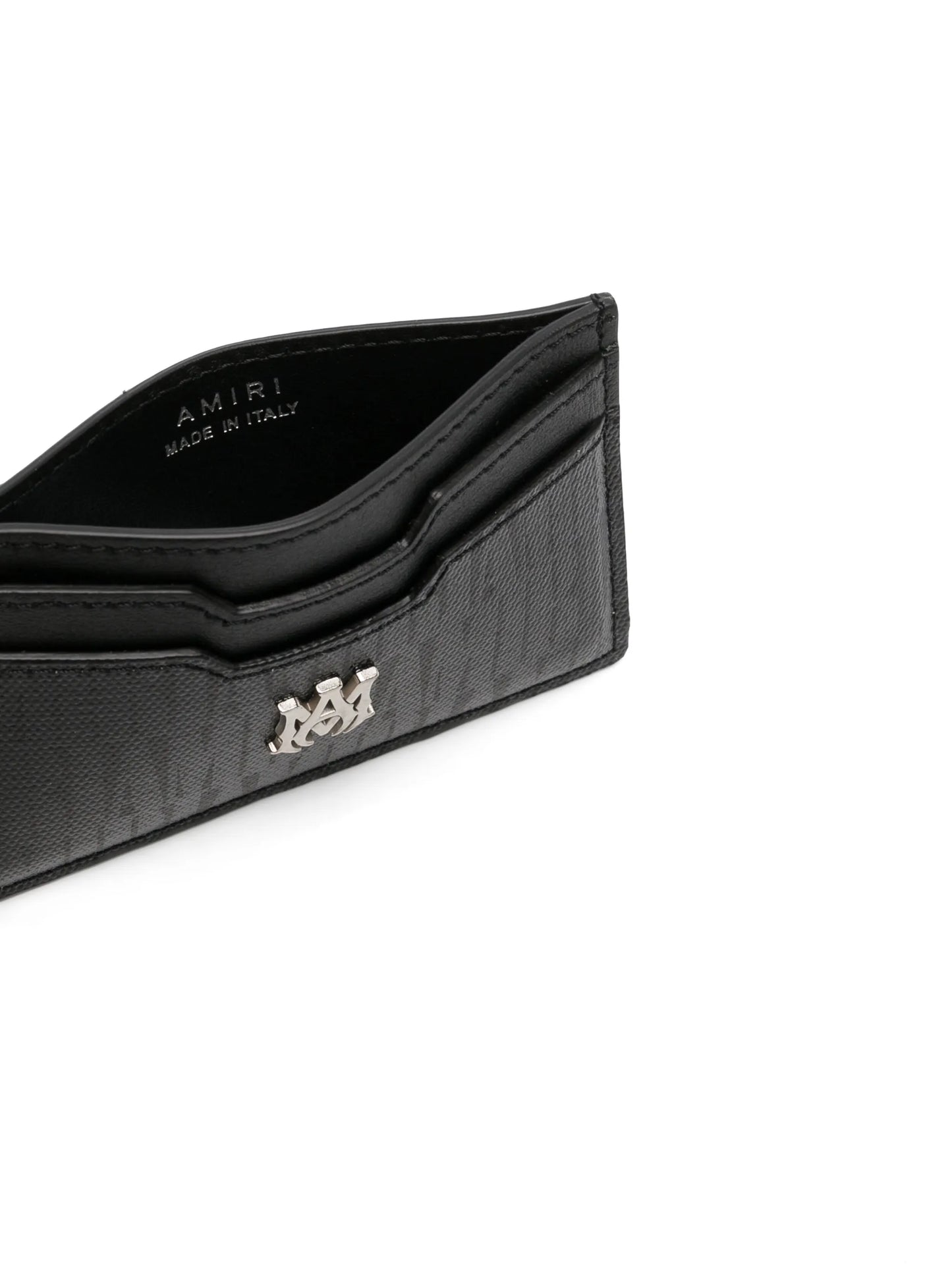 monogram-jacquard leather cardholder