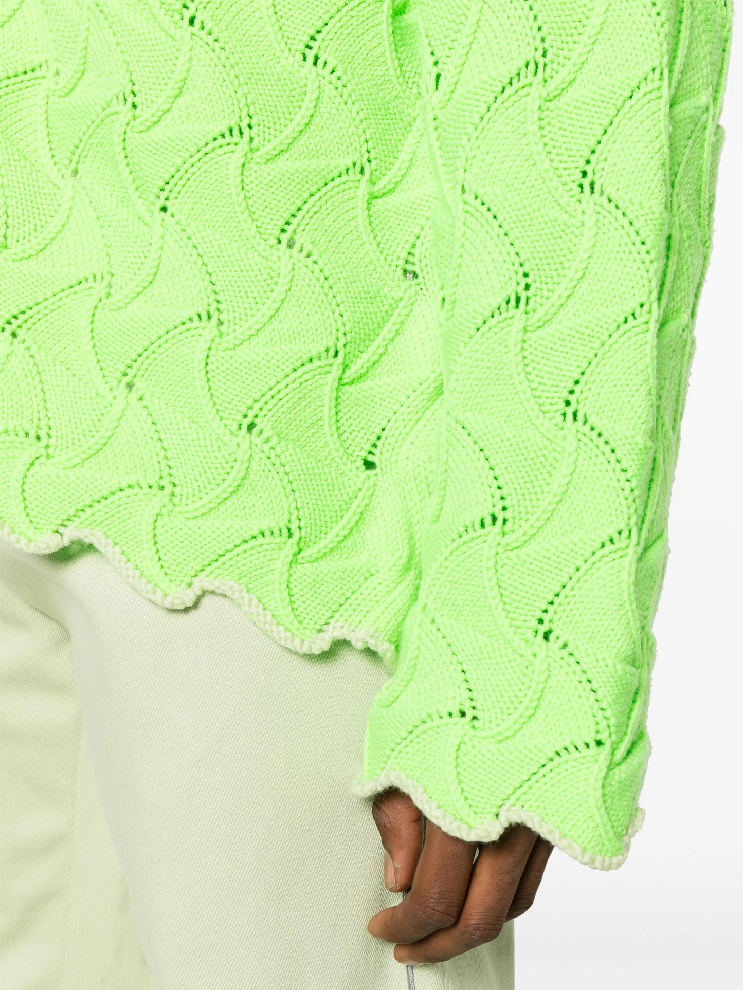 3D-knit merino-wool zip-up cardigan