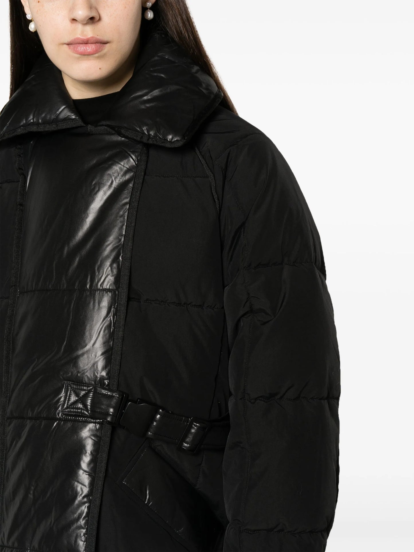 spread-collar puffer coat