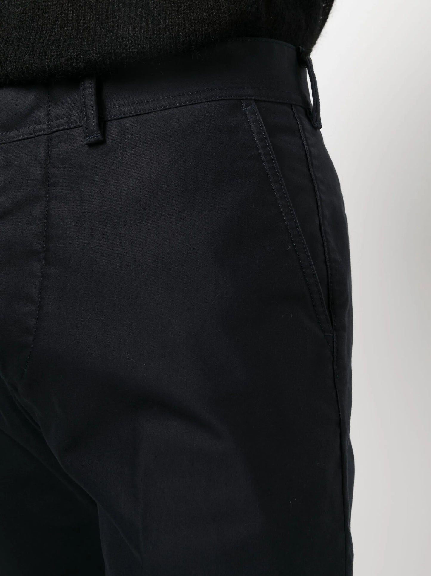 straight-leg cotton chino trousers