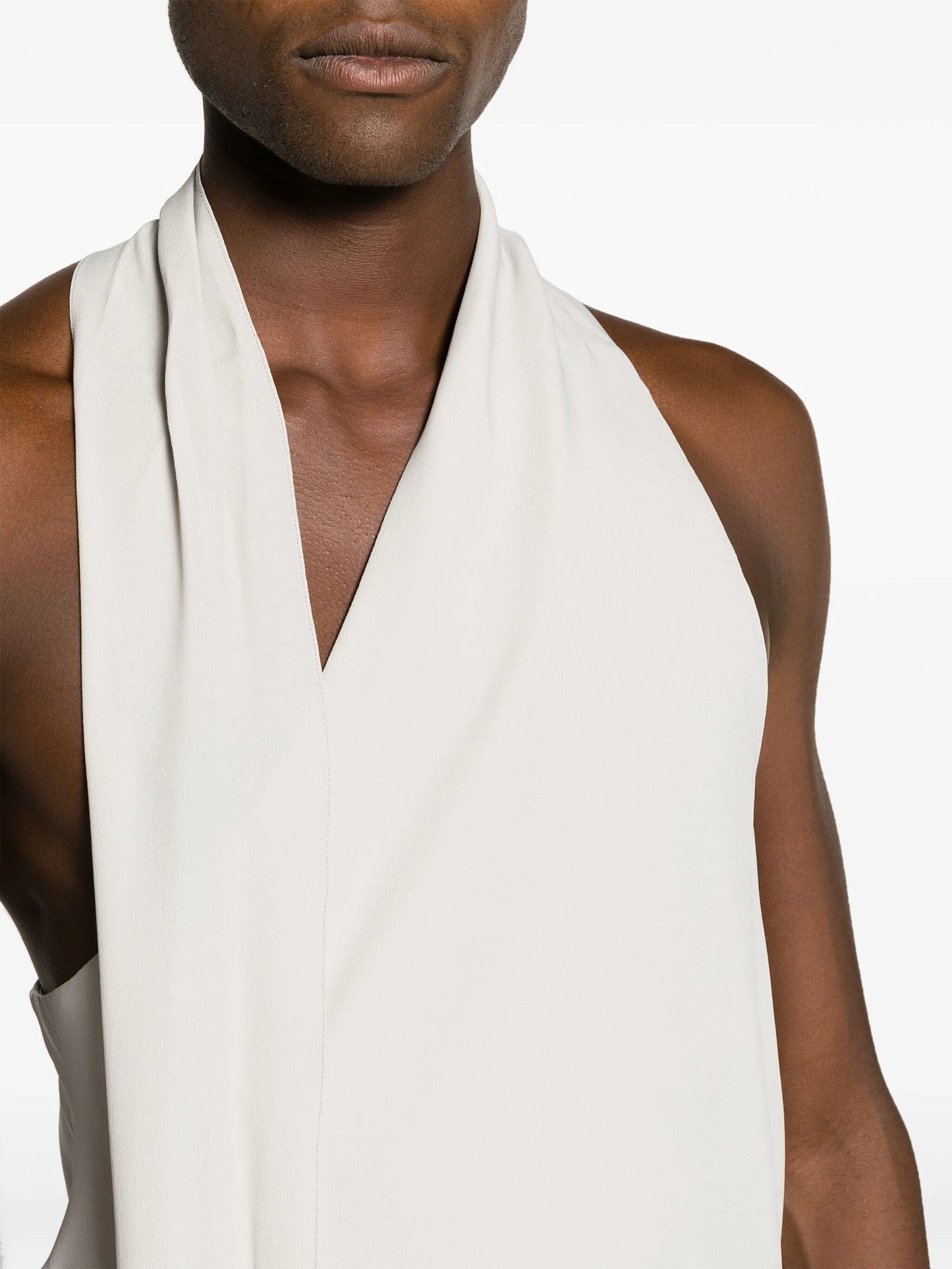 asymmetric sash vest