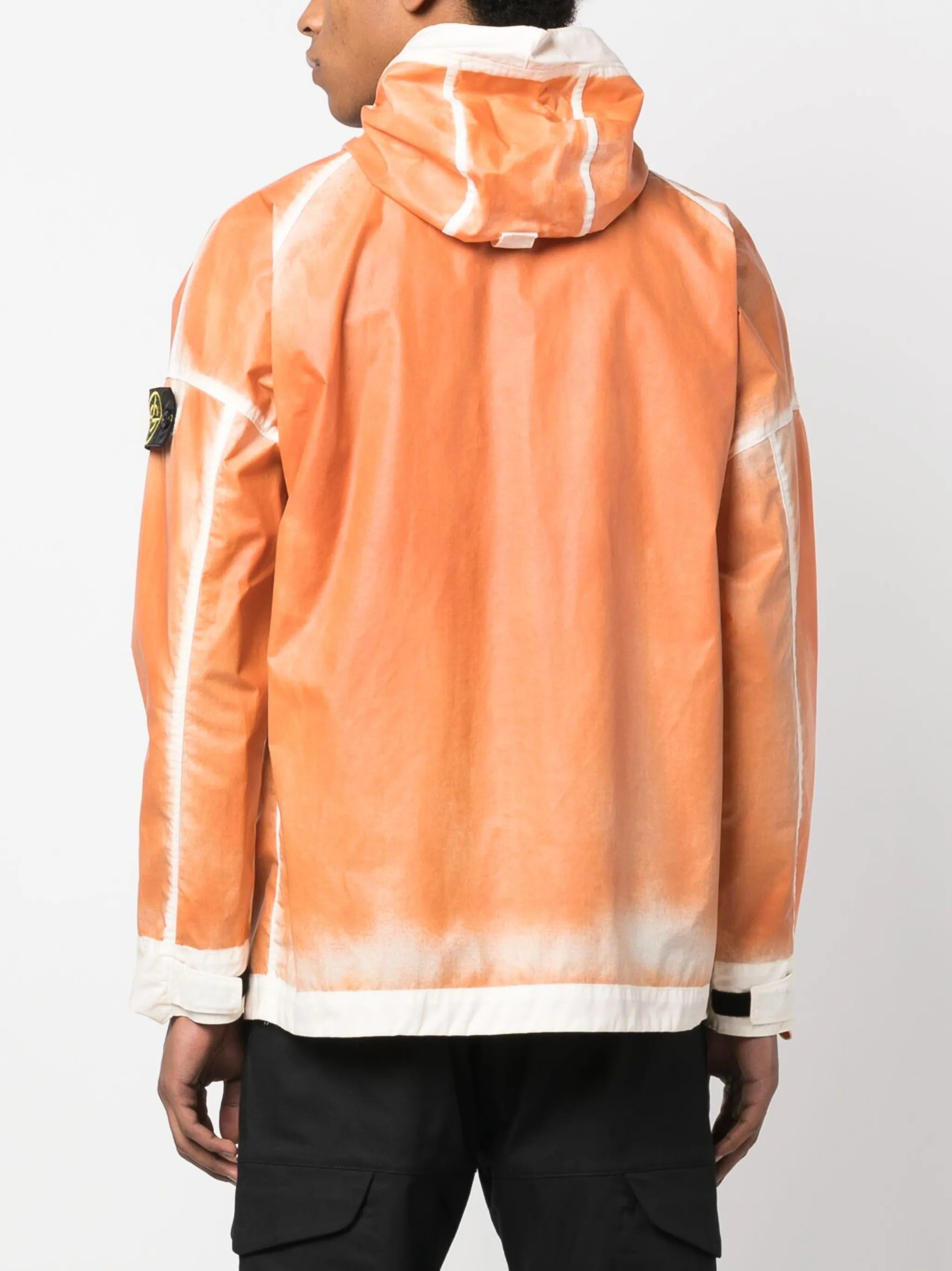 faded colour-block windbreaker
