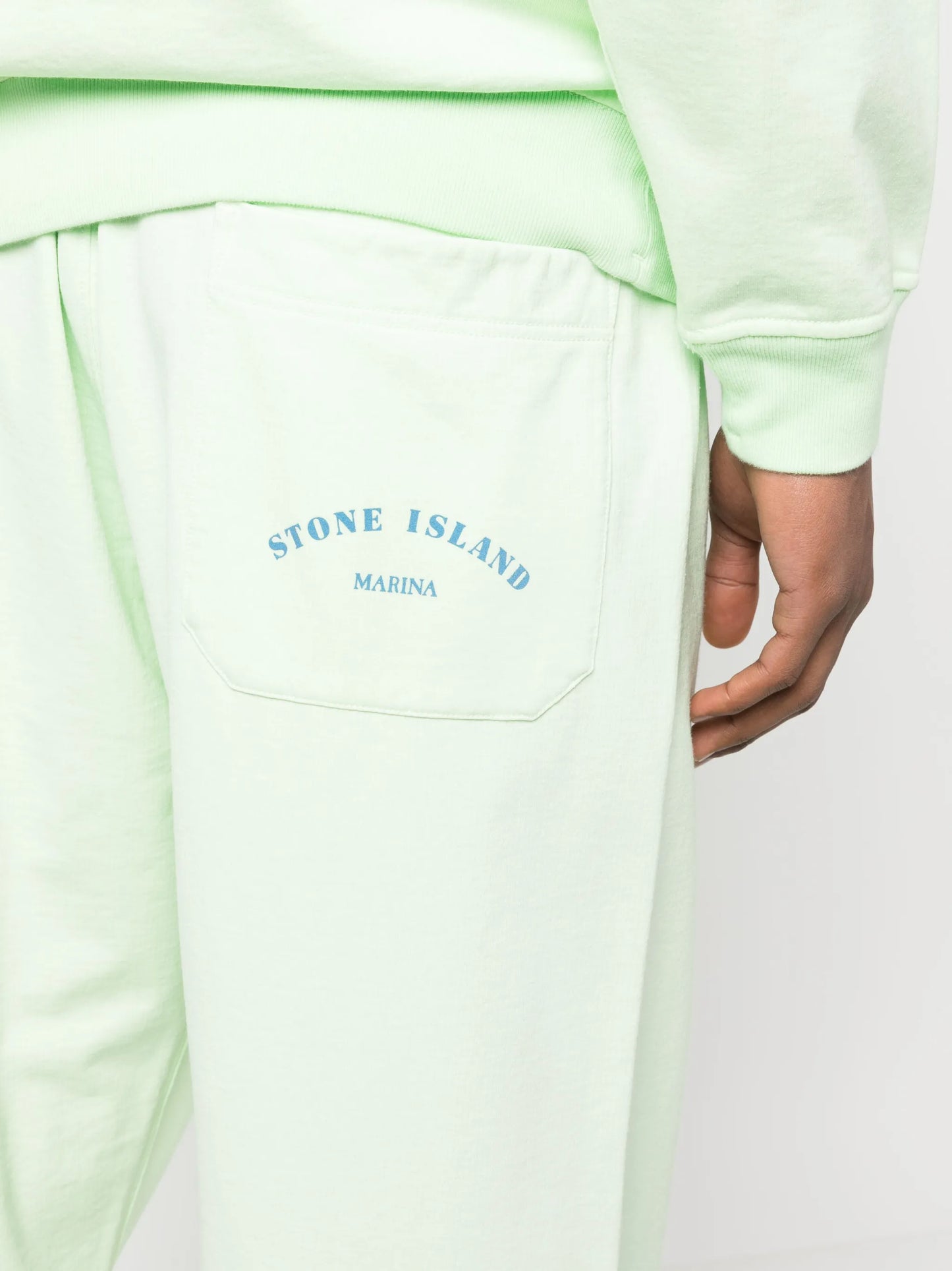 logo-print cotton track pant