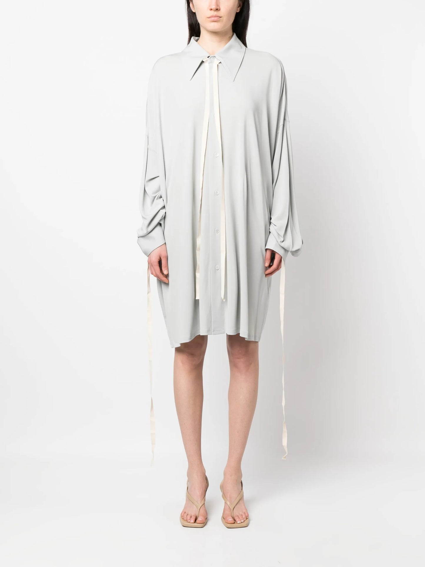 halterneck midi dress