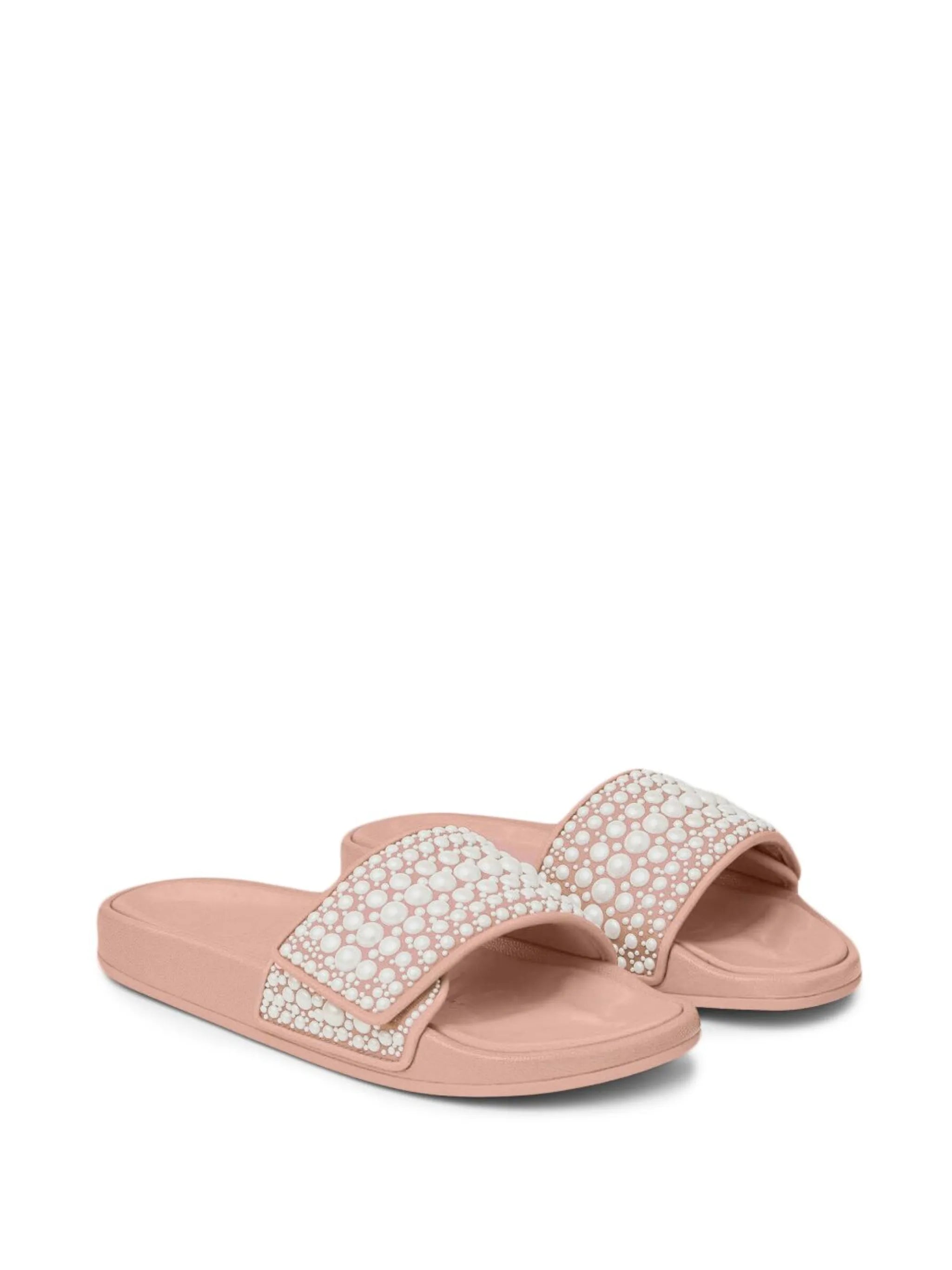 Fitz pearl-embellished slides