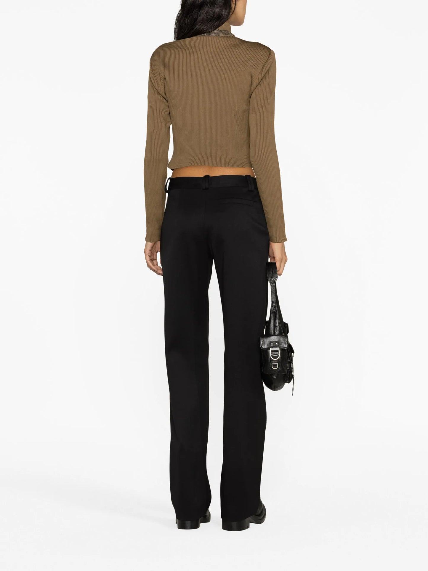 panelled zip-up jacket