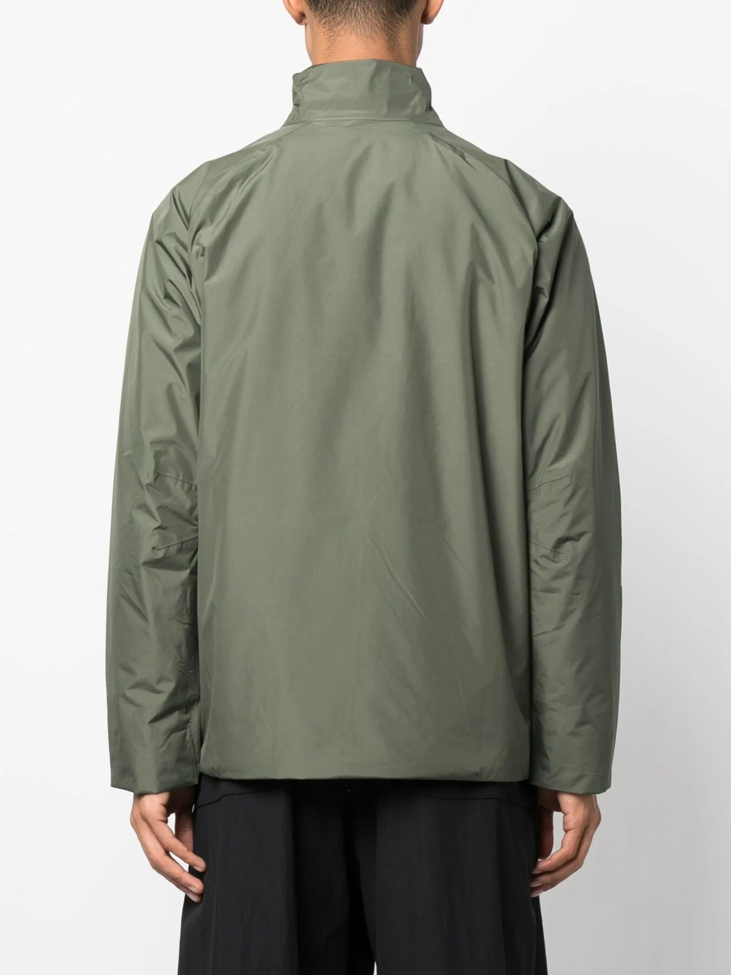 zip-up high-neck lightweight jacket