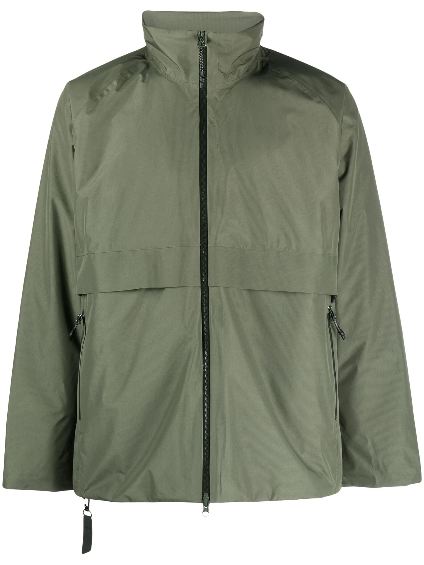 zip-up high-neck lightweight jacket