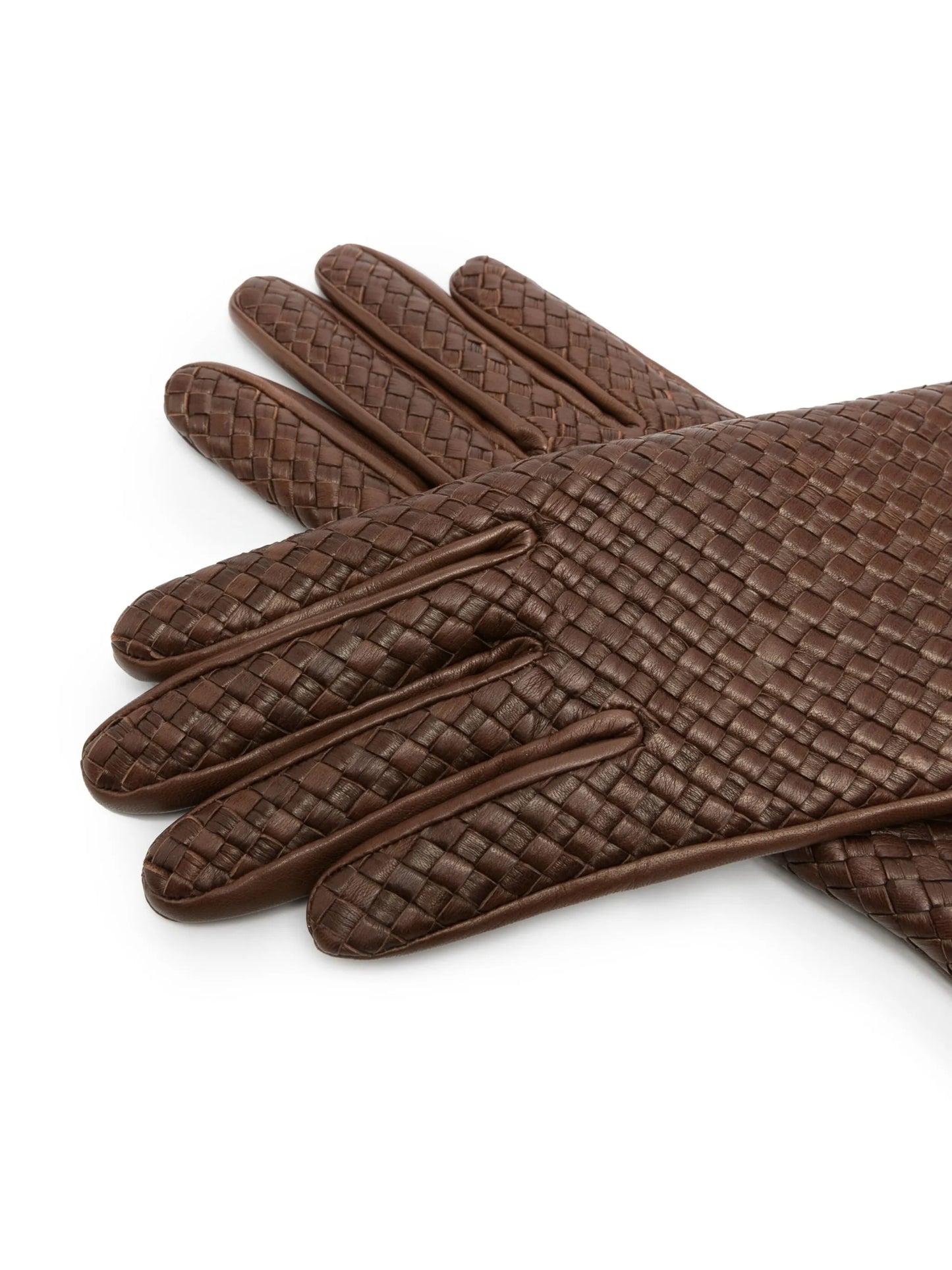 Chloe interwoven leather gloves