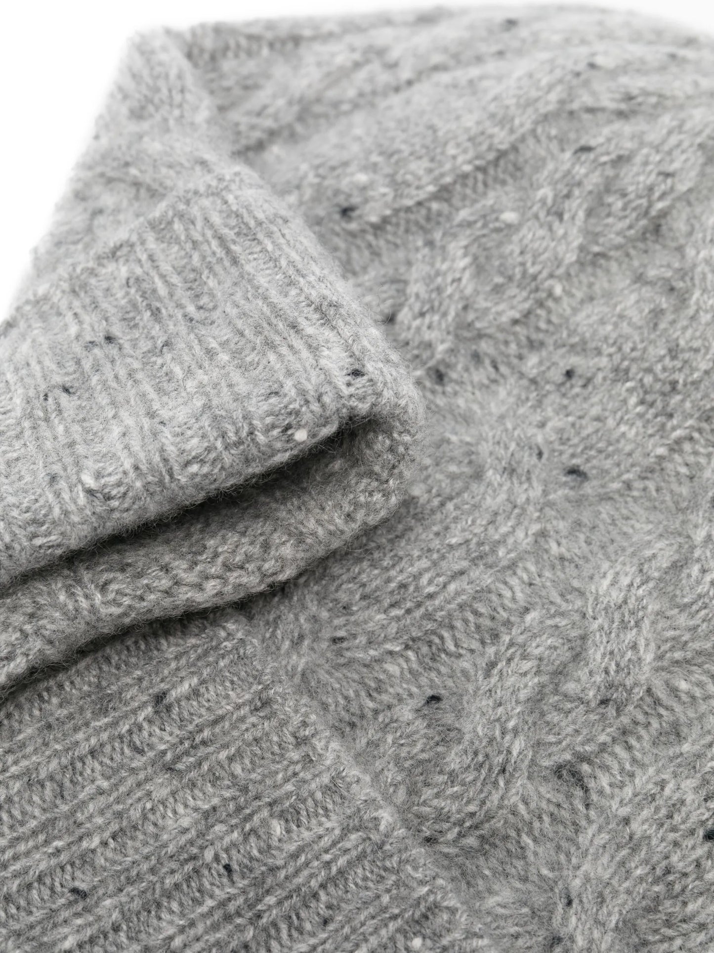 Donegal cable-knit beanie