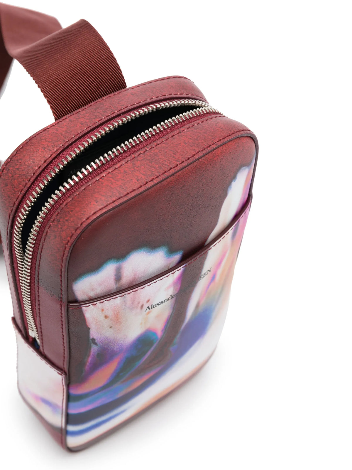 Solarised Flower-print shoulder bag