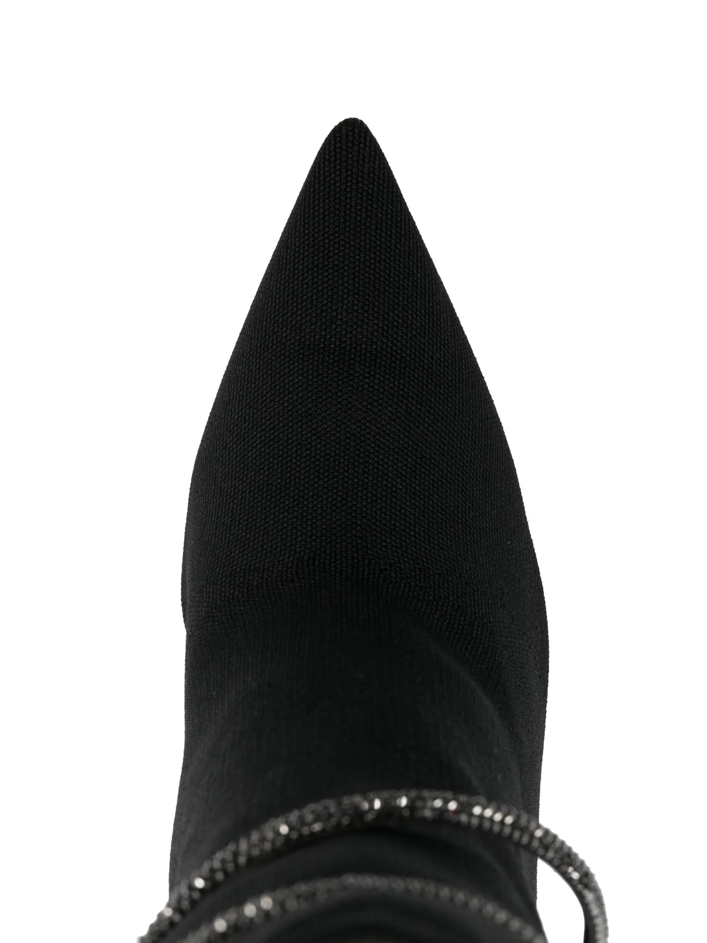 110mm crystal-embellished pointed boots