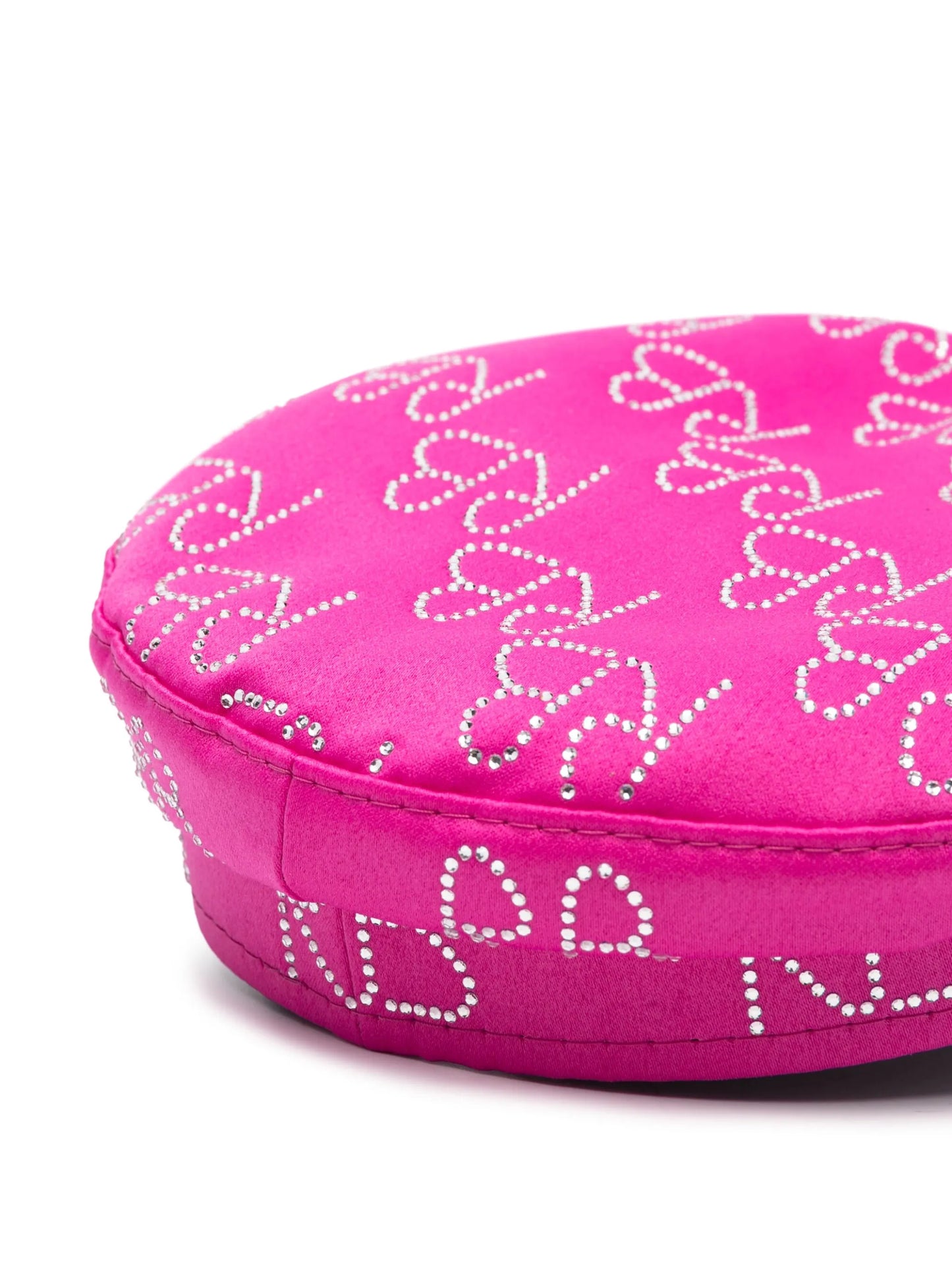 crystal-embellished logo beret