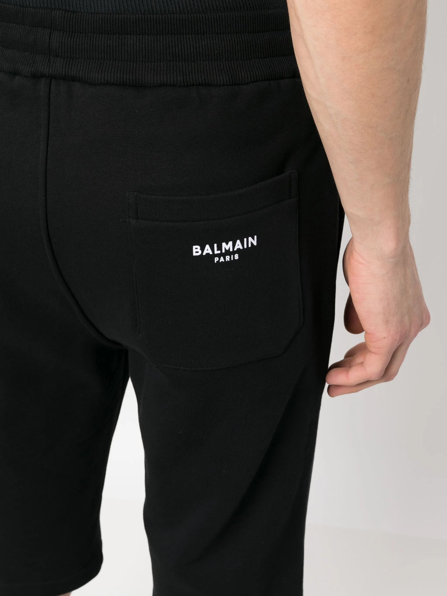 logo-print track shorts