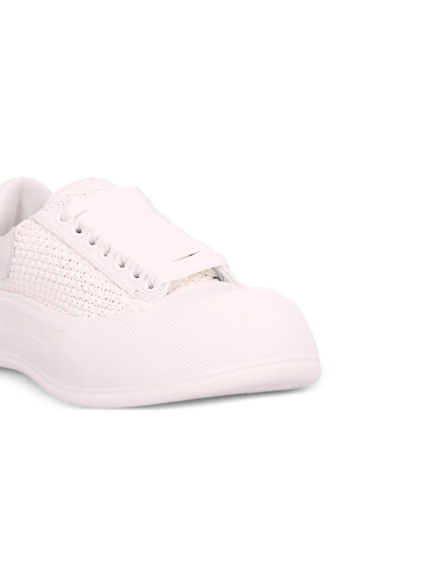 Deck Plimsoll raffia sneakers