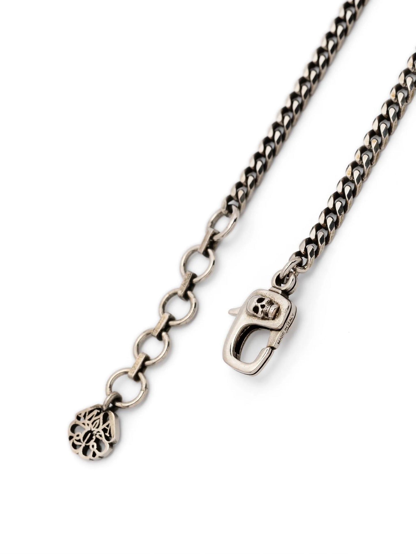 skull-charm chain necklace