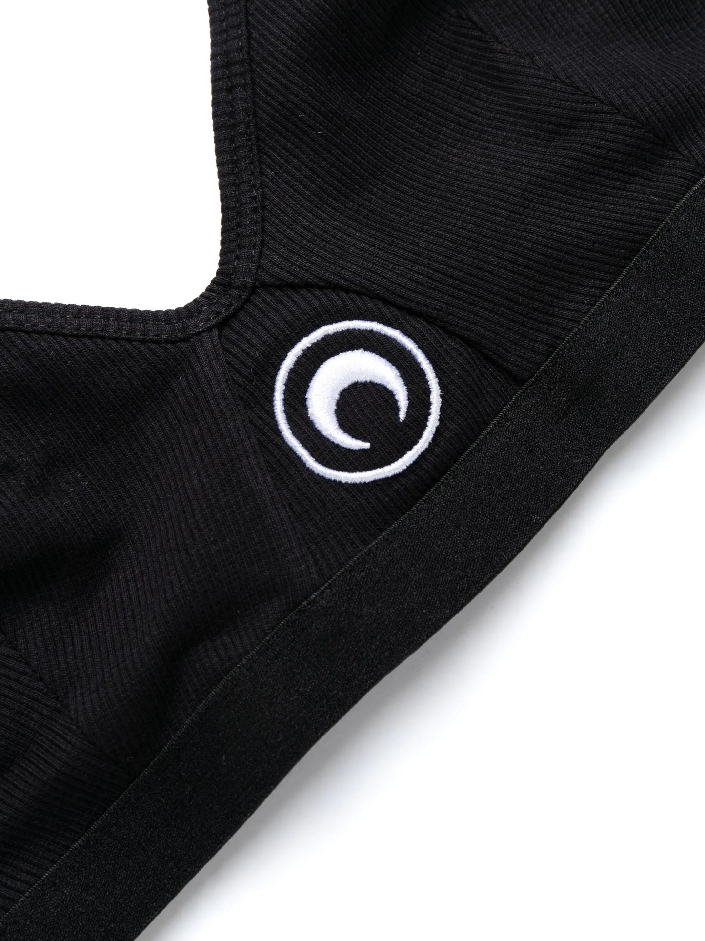 Crescent Moon-embroidered bra