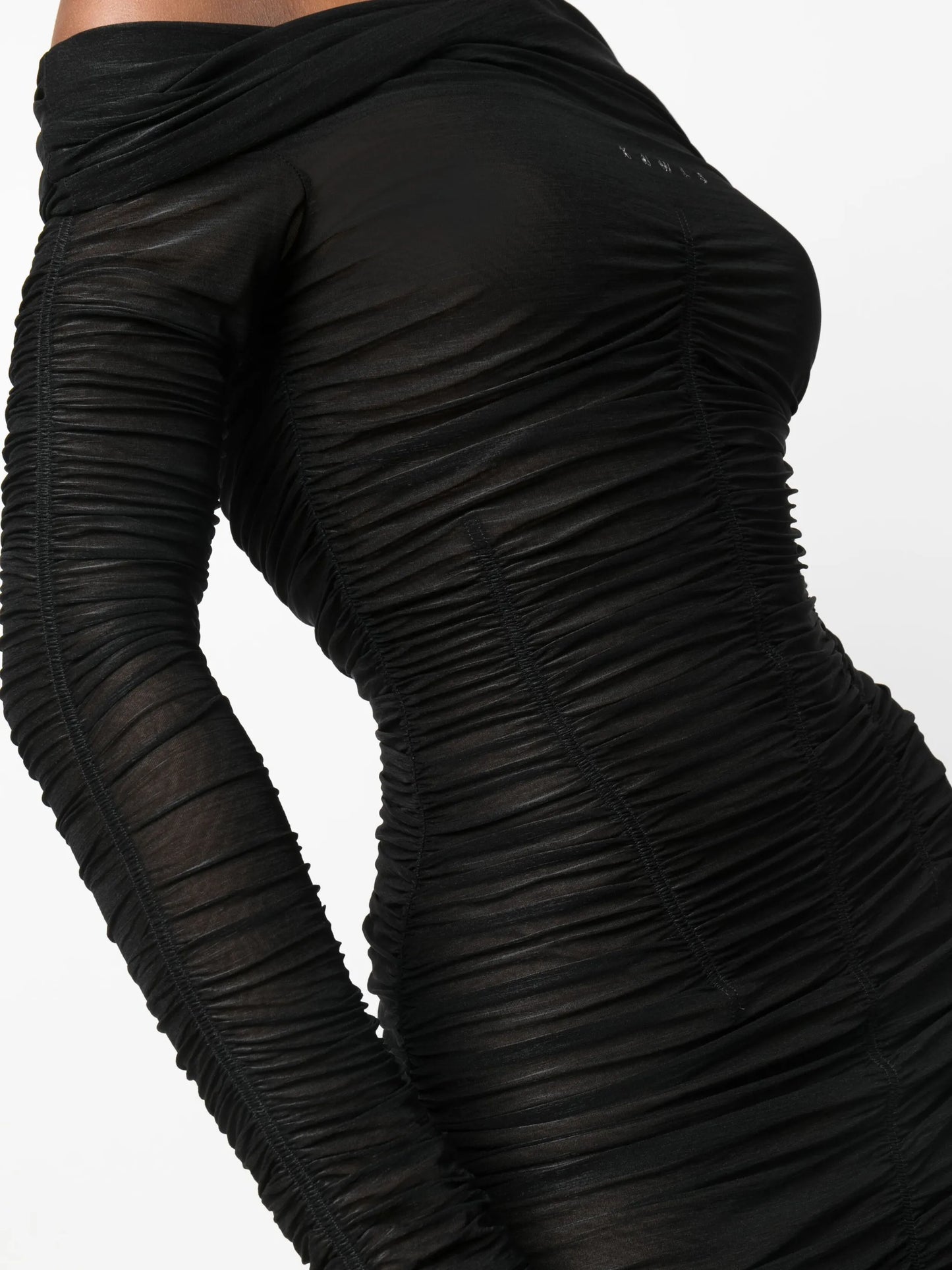 Ocilia asymmetric ruched minidress