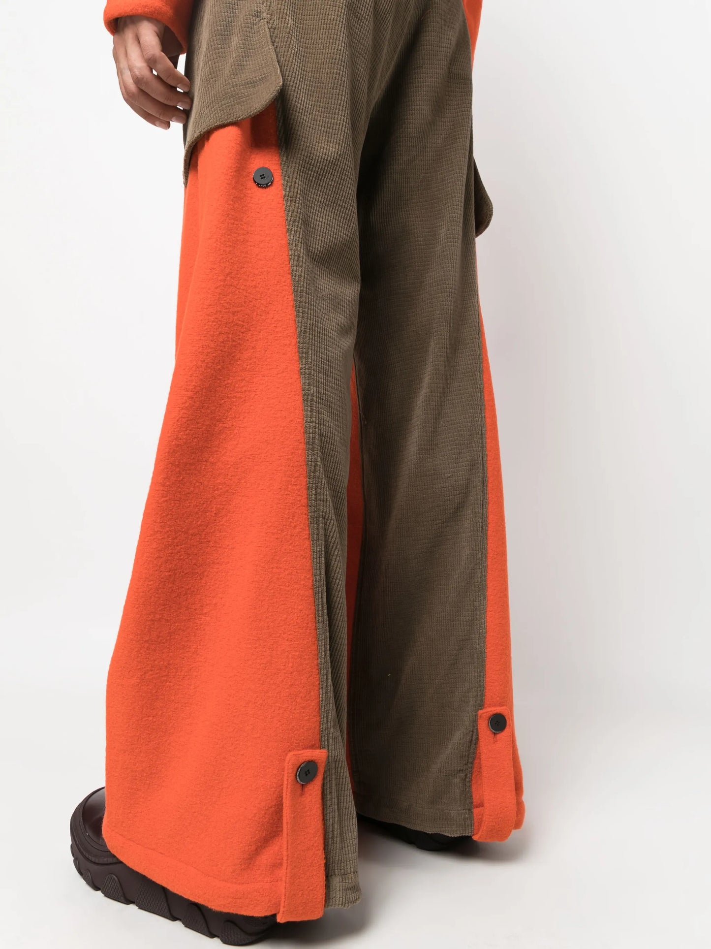 Meno panelled wide-leg trousers