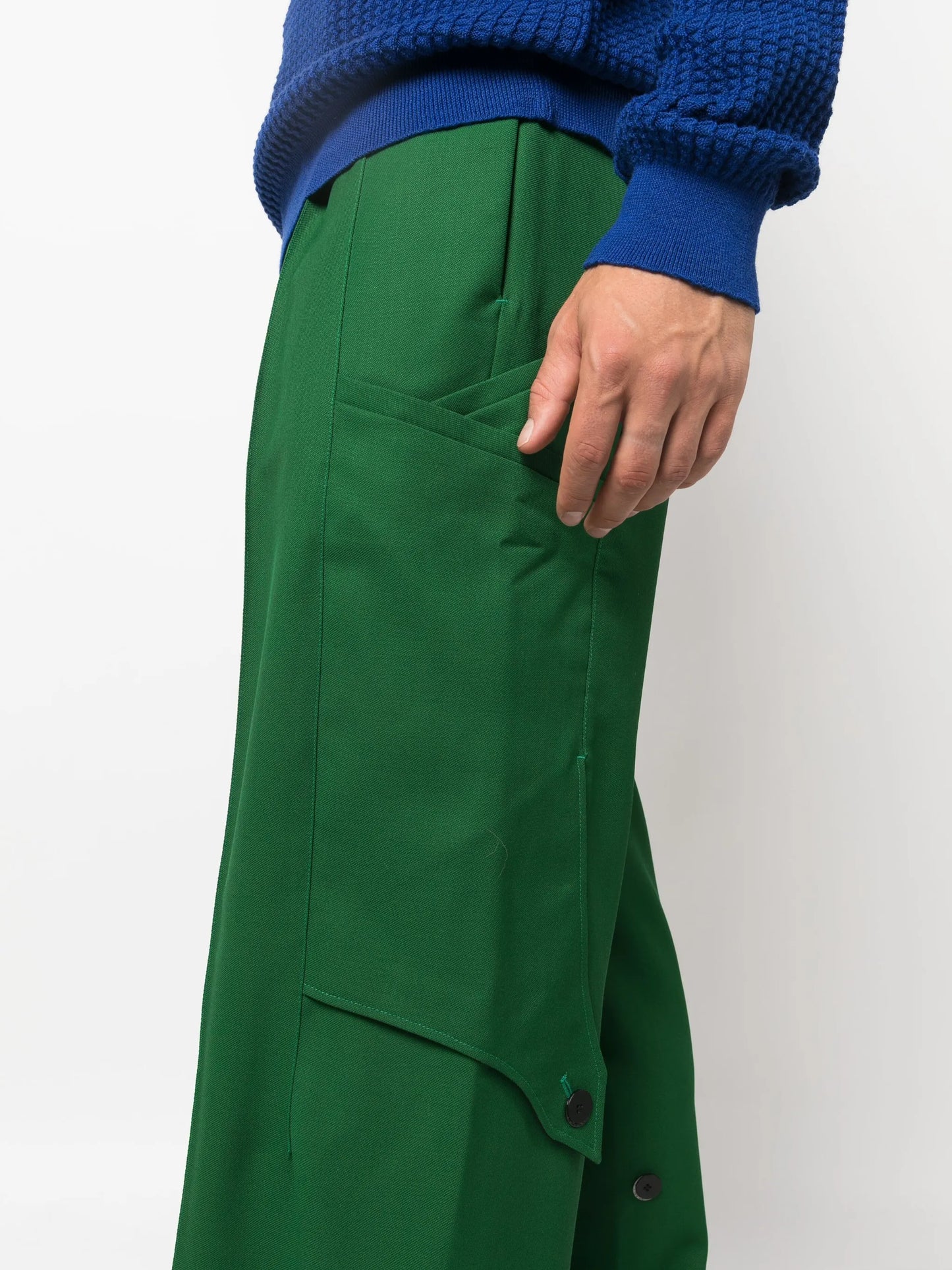Megara straight-leg wool trousers