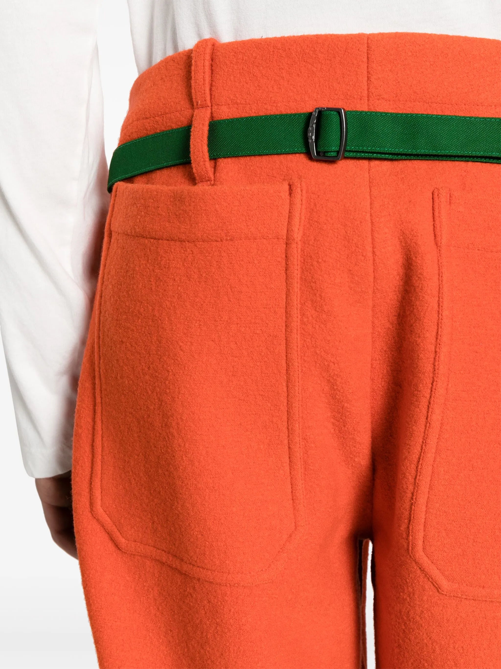 Aspasia panelled wide-leg trousers