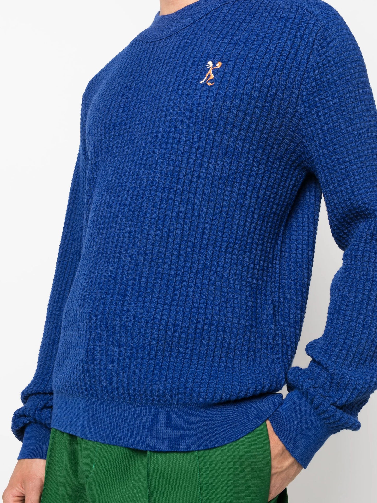 Sorelle waffle-knitted jumper