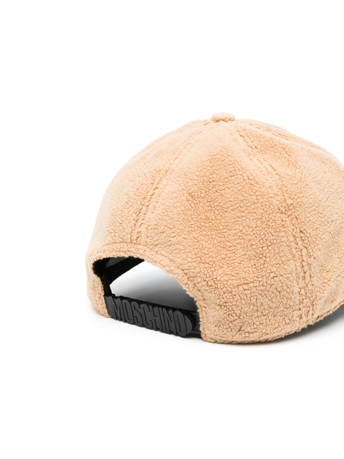 embroidered-logo fleece baseball cap
