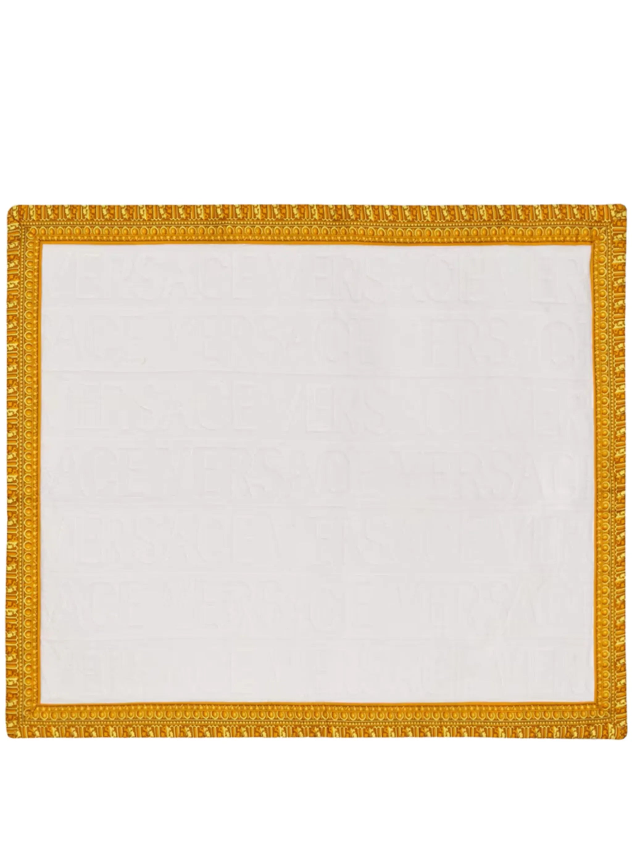 baroque-print trim bath mat